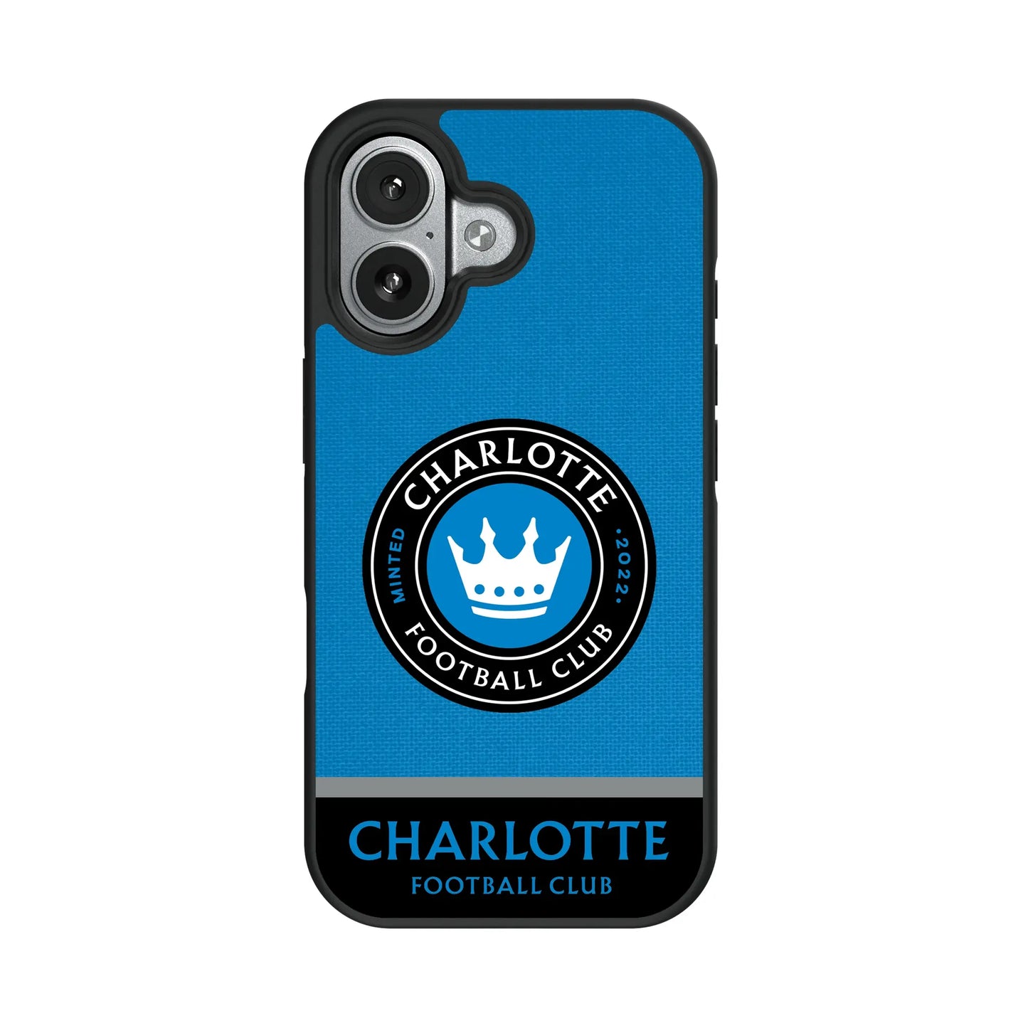 Charlotte FC Endzone Solid Bump Phone Case for Apple iPhone