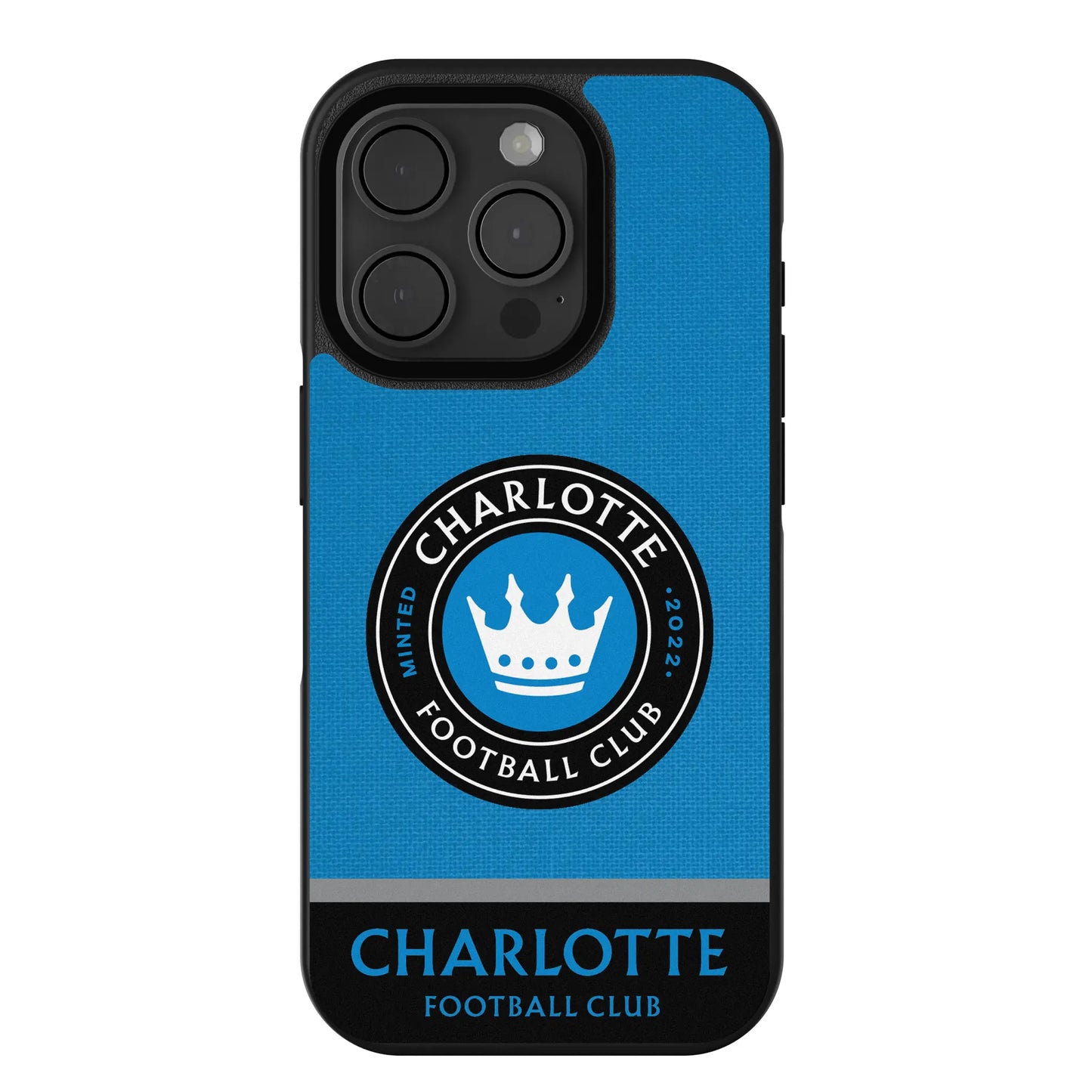 Charlotte FC Endzone Solid Bump Phone Case for Apple iPhone