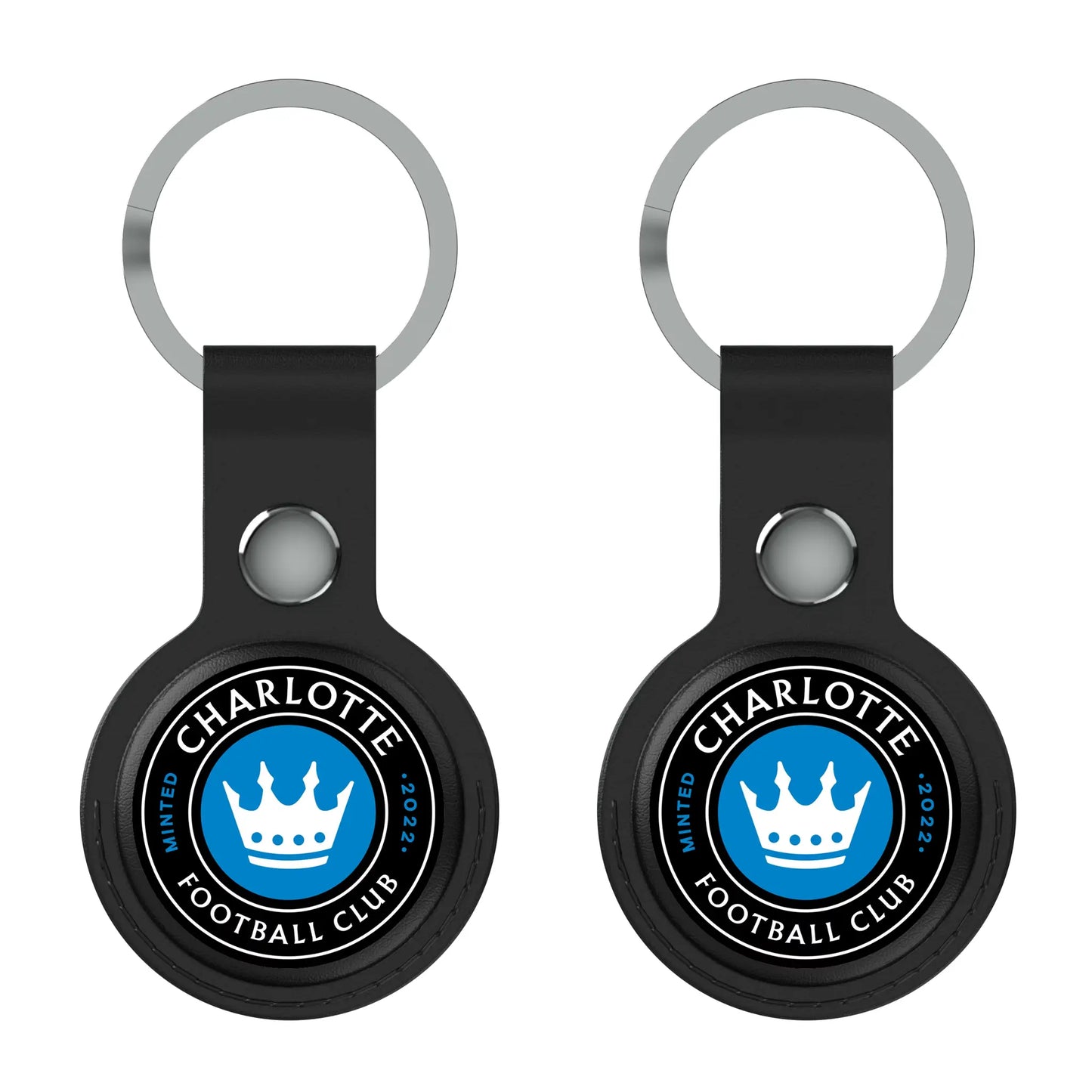 Charlotte FC Insignia Black Airtag Holder 2-Pack