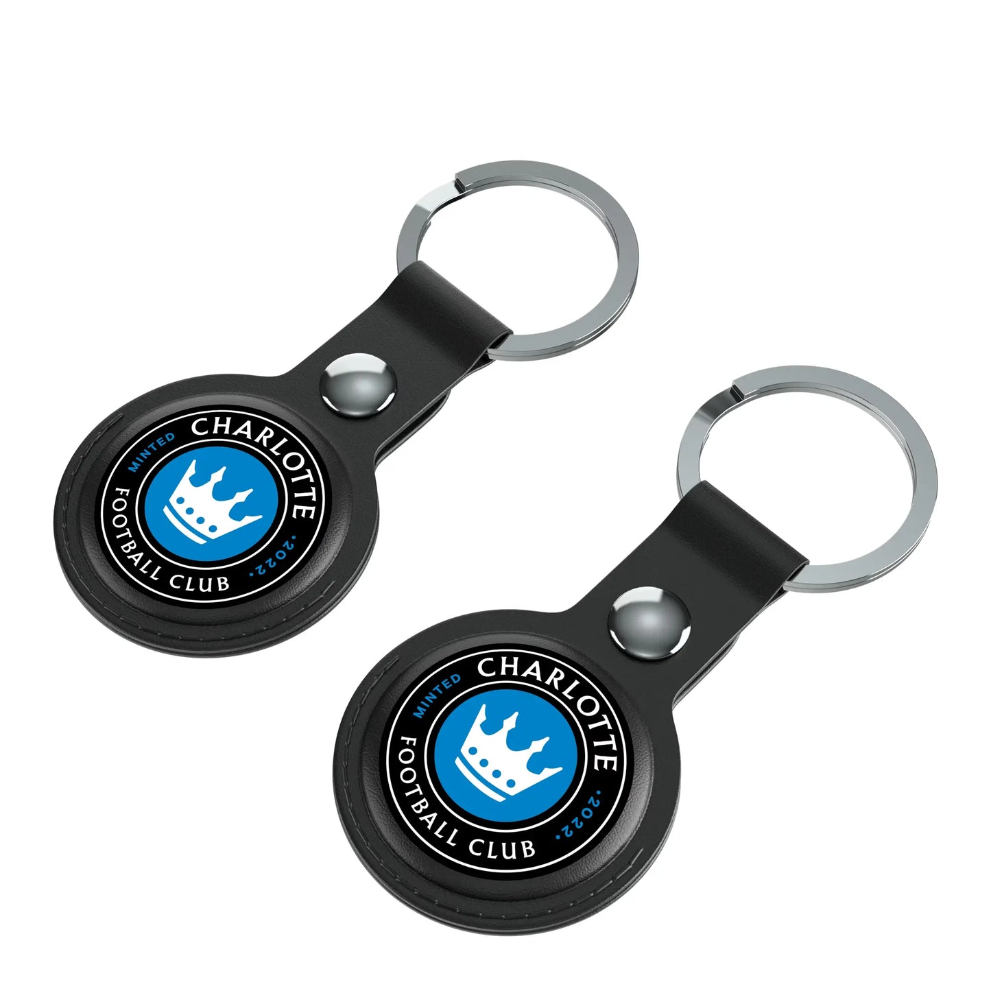 Charlotte FC Insignia Black Airtag Holder 2-Pack
