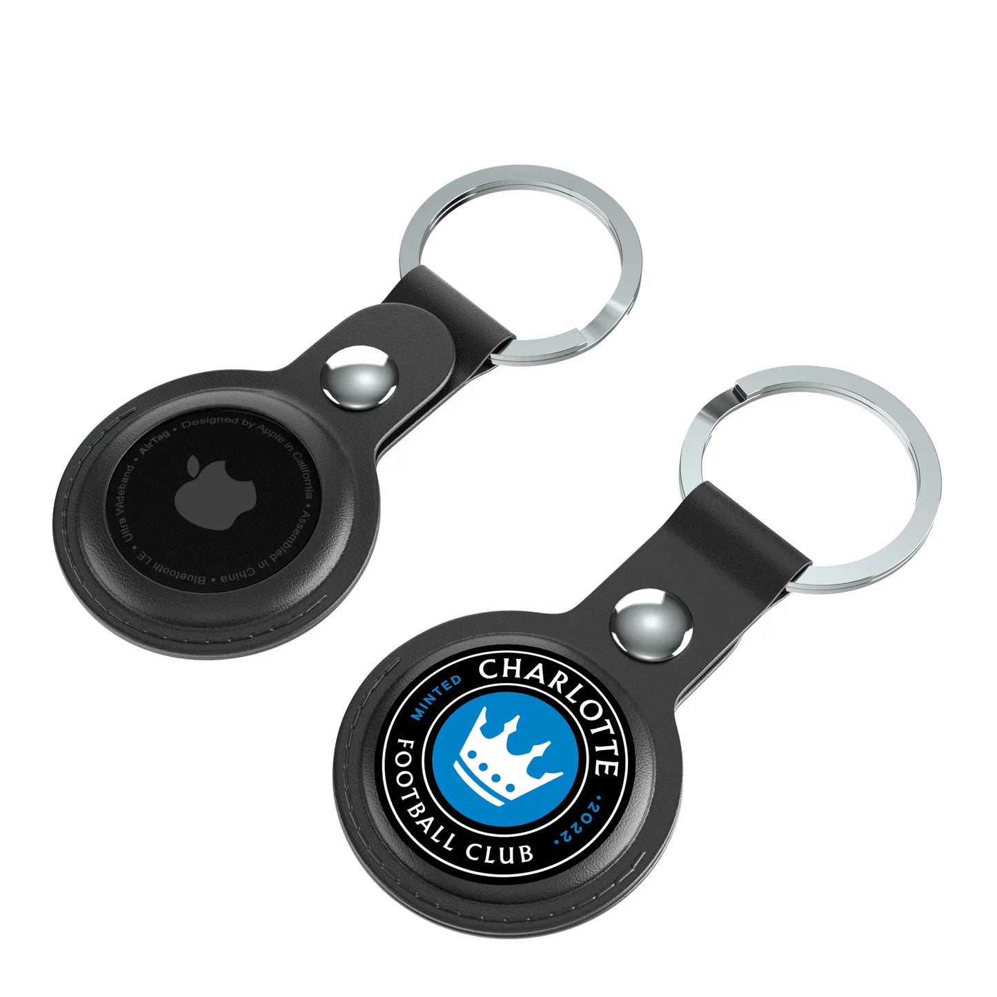 Charlotte FC Insignia Black Airtag Holder 2-Pack