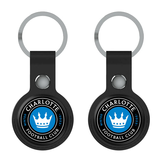 Charlotte FC Insignia Black Airtag Holder 2-Pack