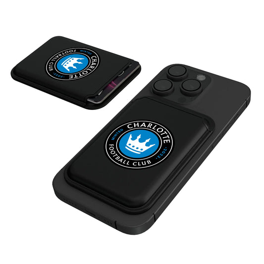 Charlotte FC Insignia Black Magnetic Credit Card Wallet