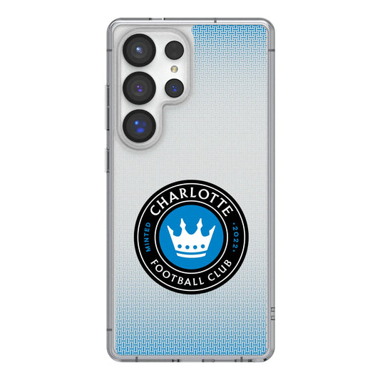 Charlotte FC Linen Clear Phone Case for Samsung Galaxy
