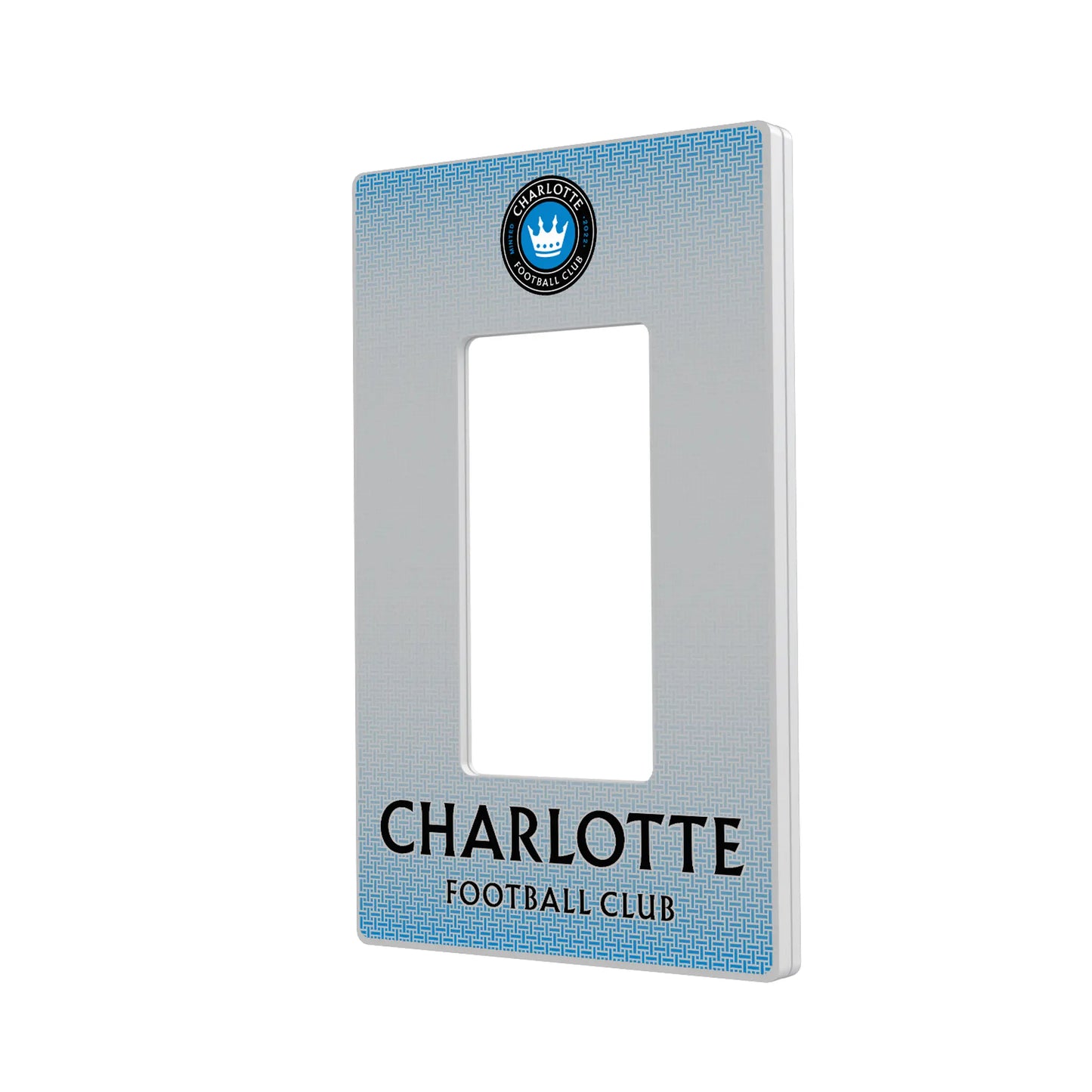 Charlotte FC Linen Hidden-Screw Light Switch Plate