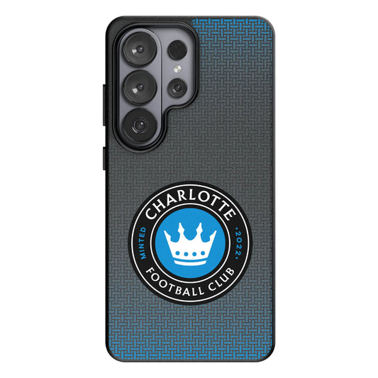 Charlotte FC Linen MagSafe Compatible Phone Case for Samsung Galaxy