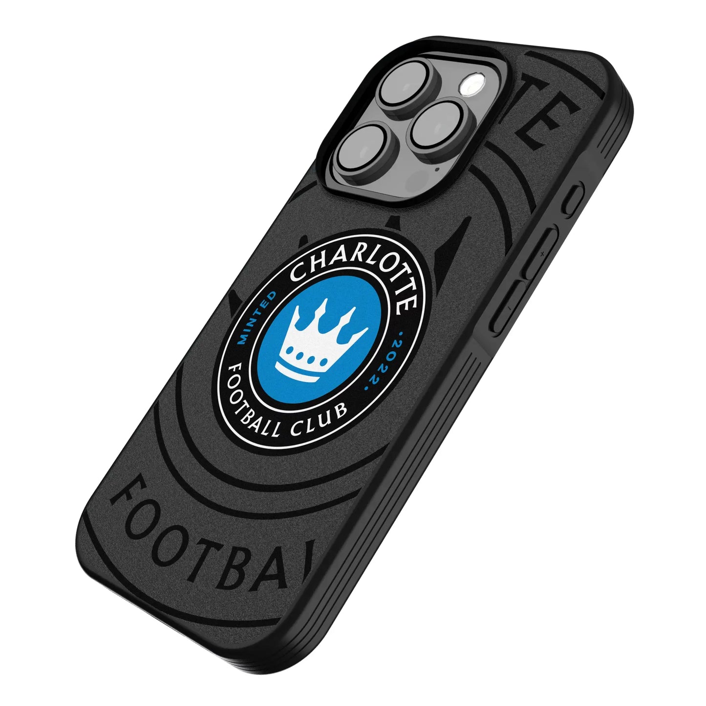 Charlotte FC Monocolor Tilt Bump Phone Case for Apple iPhone
