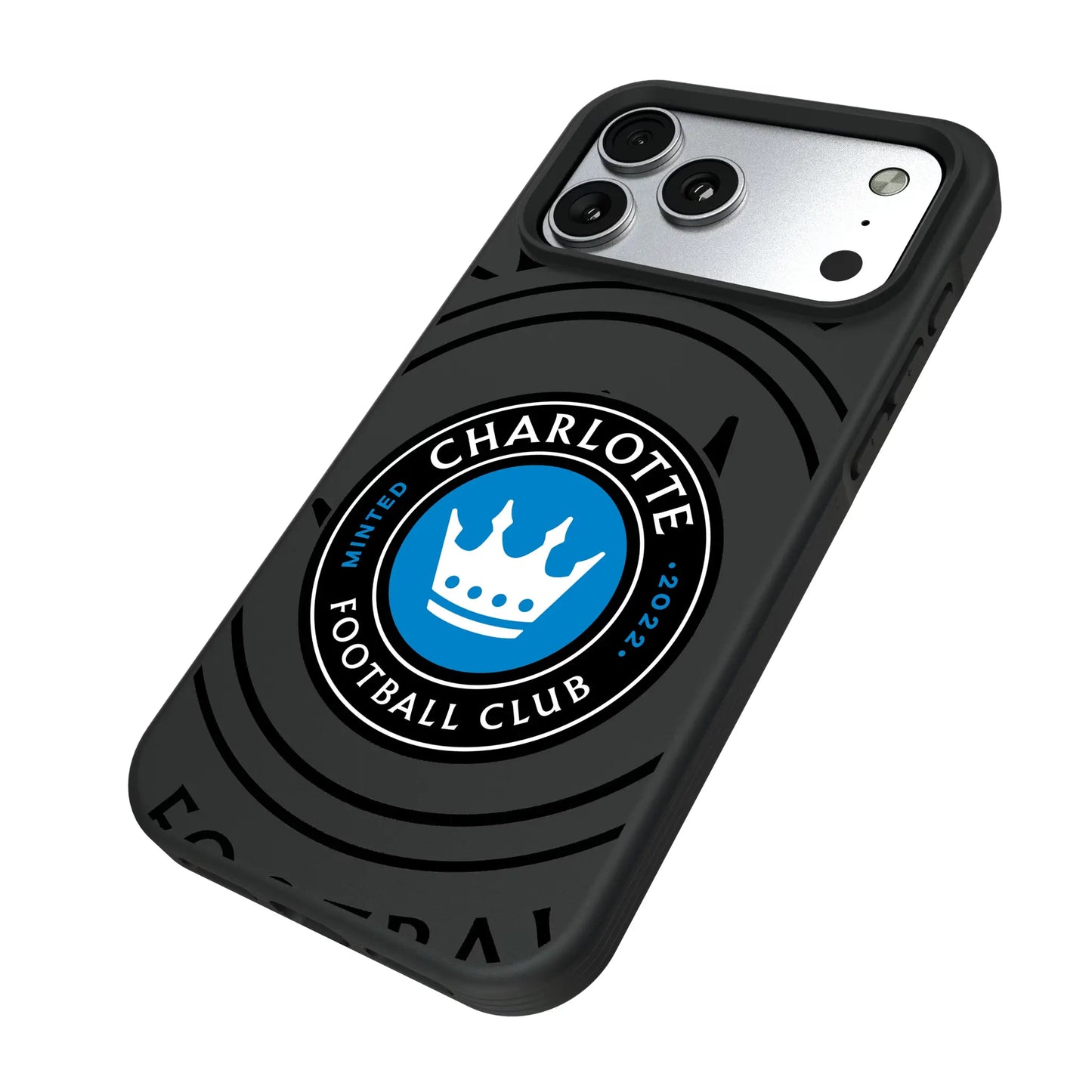Charlotte FC Monocolor Tilt Bump Phone Case for Apple iPhone