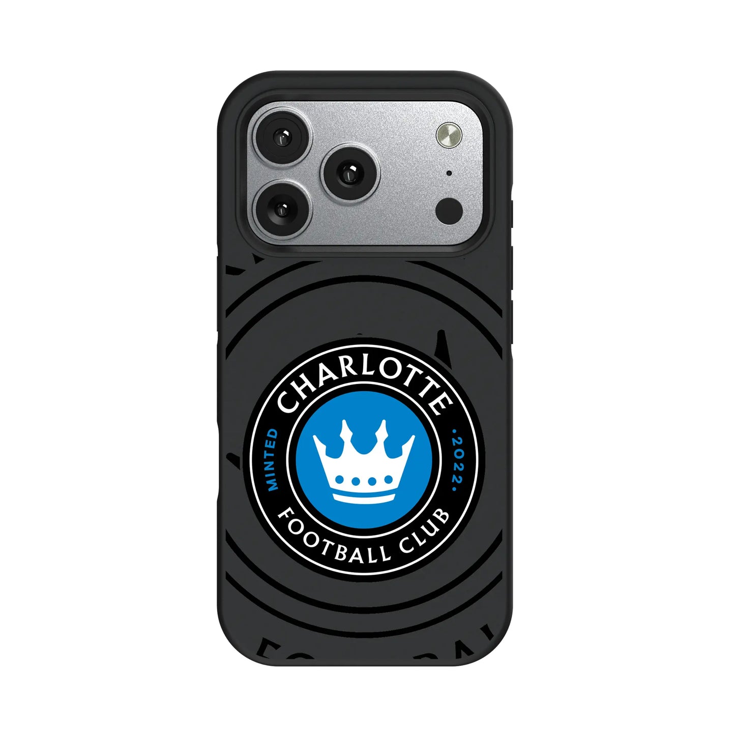 Charlotte FC Monocolor Tilt Bump Phone Case for Apple iPhone