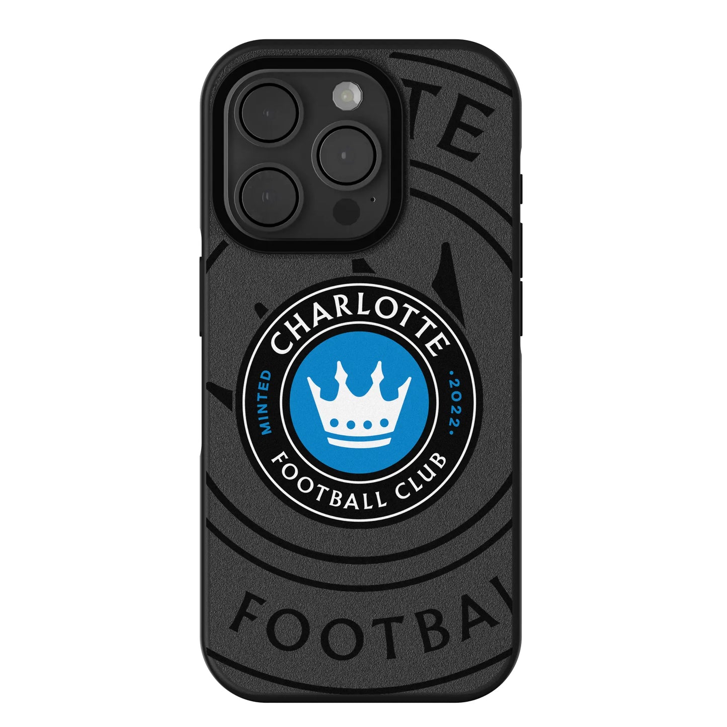 Charlotte FC Monocolor Tilt Bump Phone Case for Apple iPhone