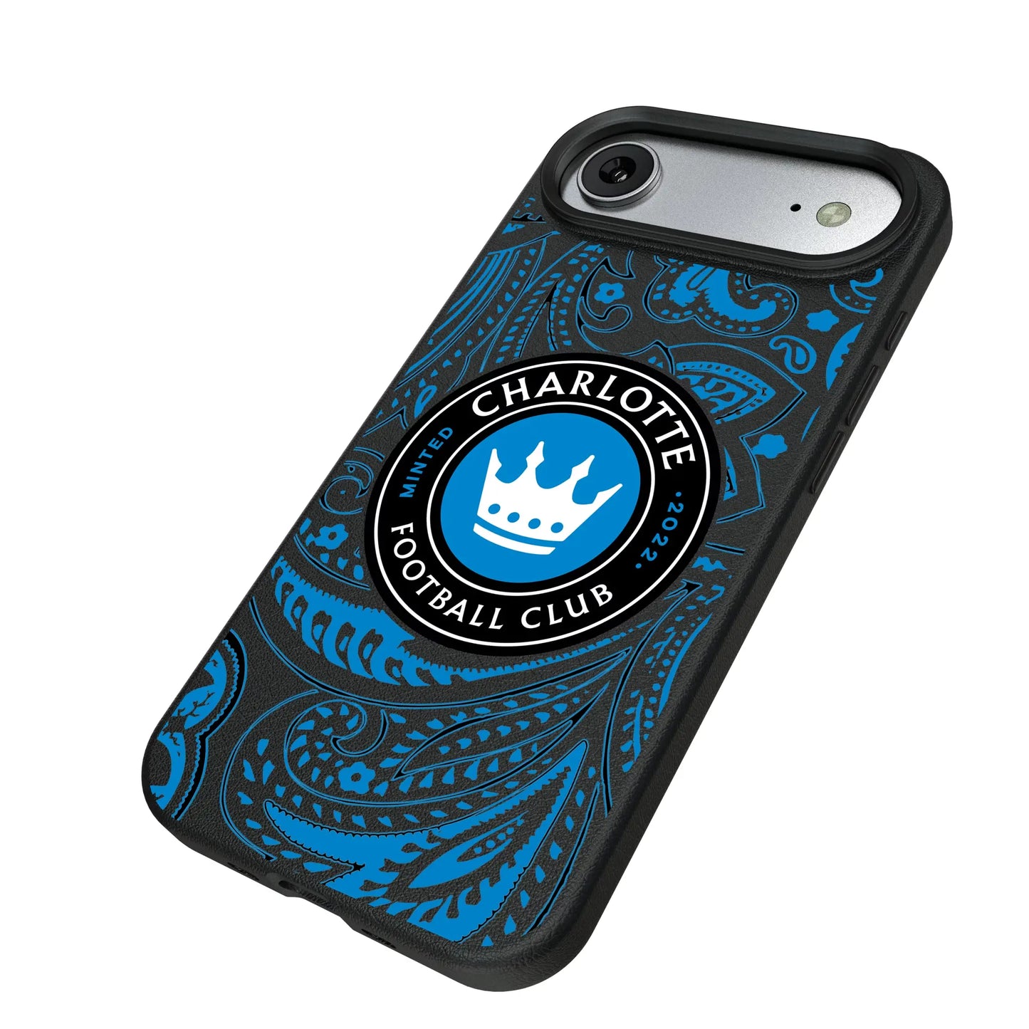 Charlotte FC Paisley MagSafe Compatible Phone Case for Apple iPhone