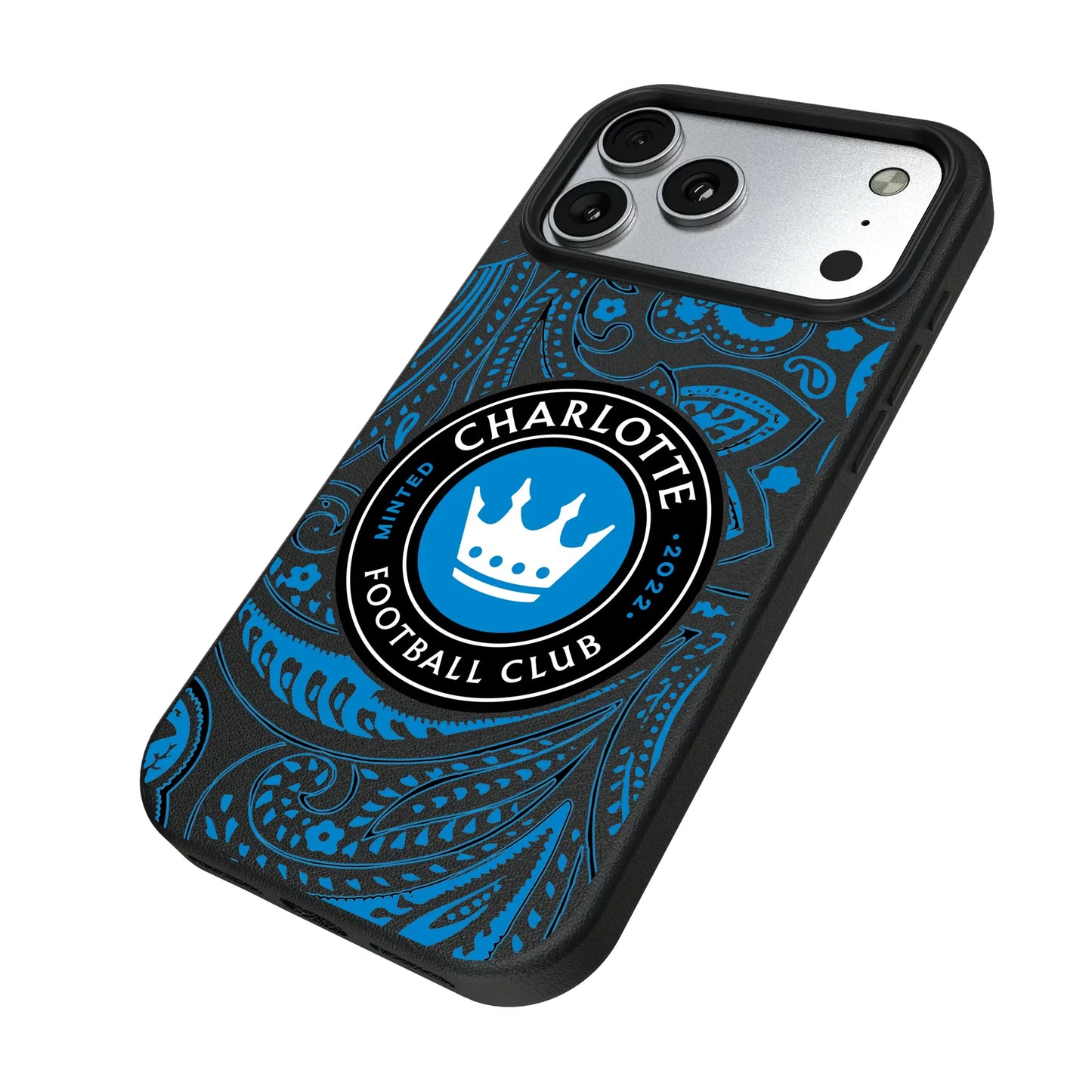 Charlotte FC Paisley MagSafe Compatible Phone Case for Apple iPhone