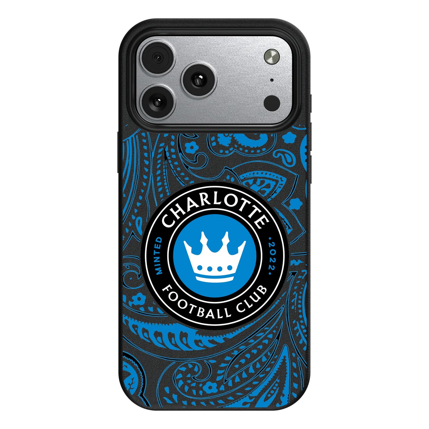 Charlotte FC Paisley MagSafe Compatible Phone Case for Apple iPhone