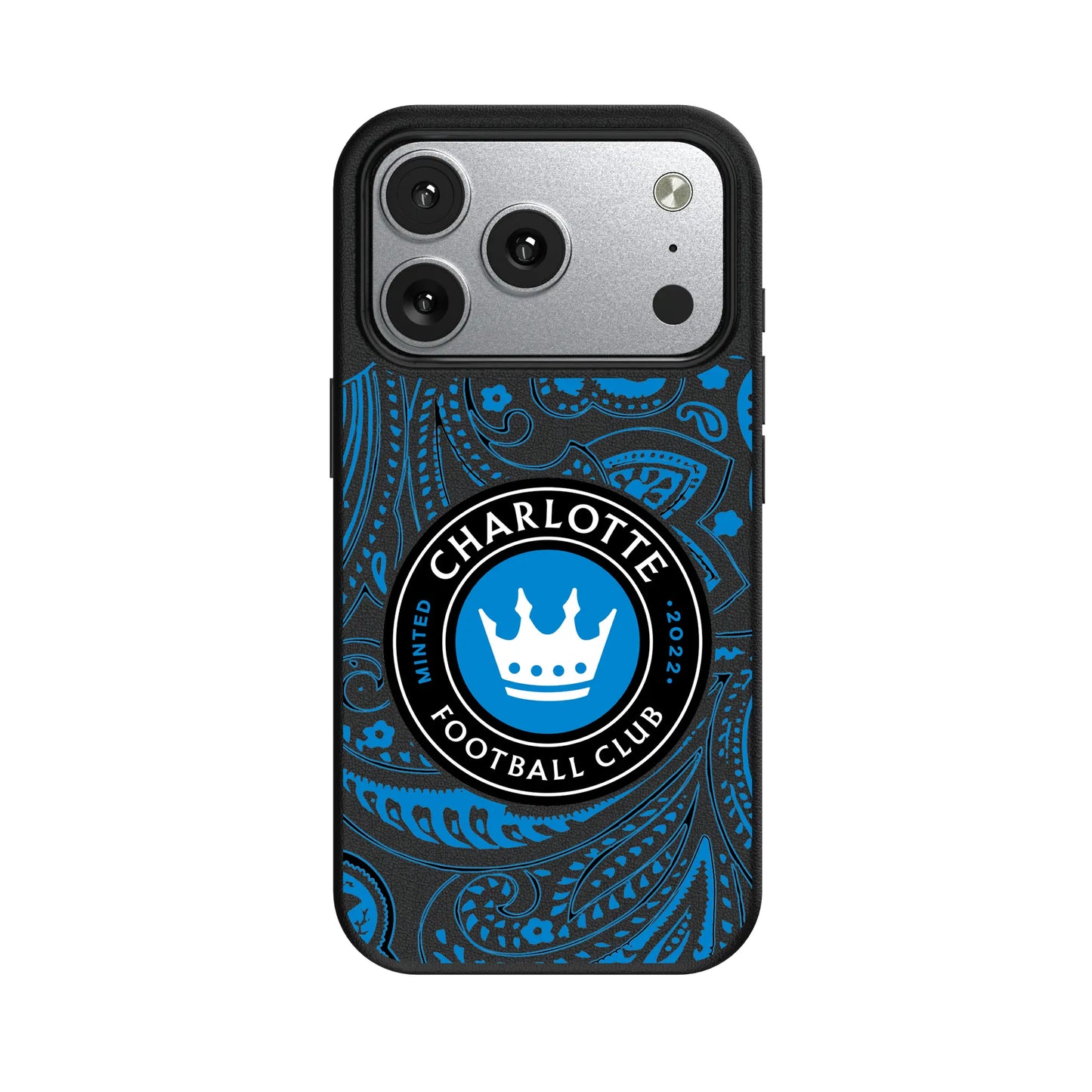 Charlotte FC Paisley MagSafe Compatible Phone Case for Apple iPhone