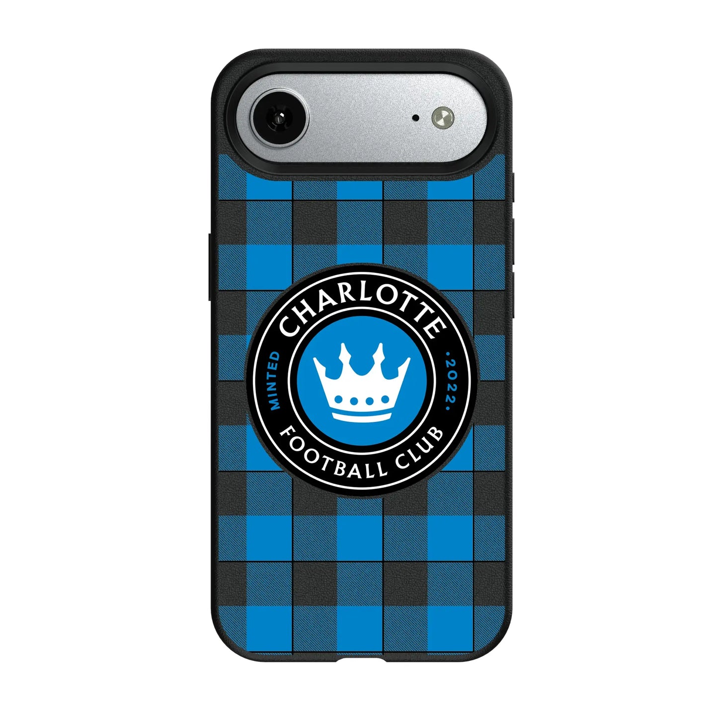 Charlotte FC Plaid MagSafe Compatible Phone Case for Apple iPhone