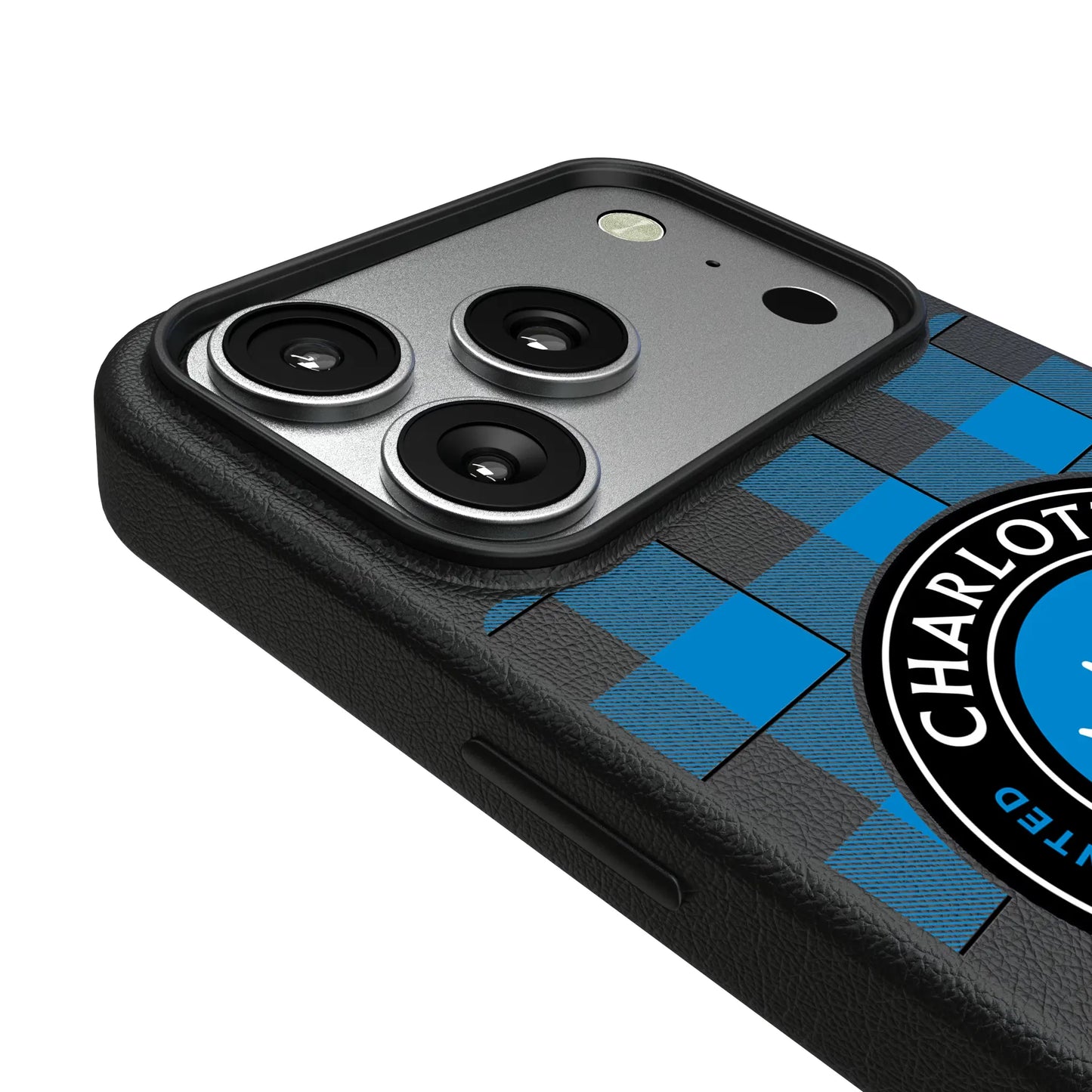 Charlotte FC Plaid MagSafe Compatible Phone Case for Apple iPhone