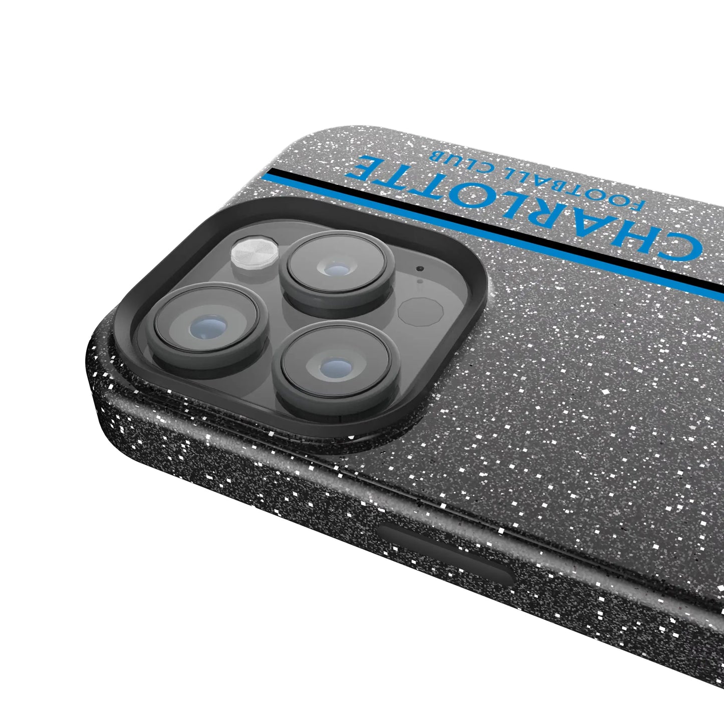 Charlotte FC Sidebar Black Bling Phone Case for Apple iPhone
