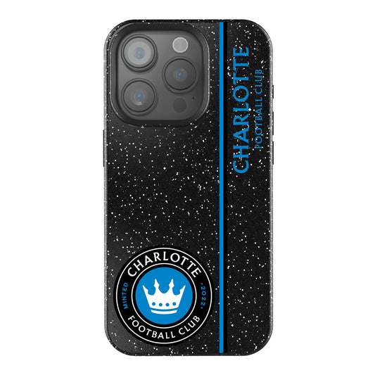 Charlotte FC Sidebar Black Bling Phone Case for Apple iPhone