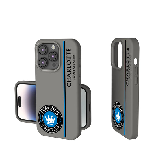 Charlotte FC Sidebar Soft Touch Phone Case for Apple iPhone