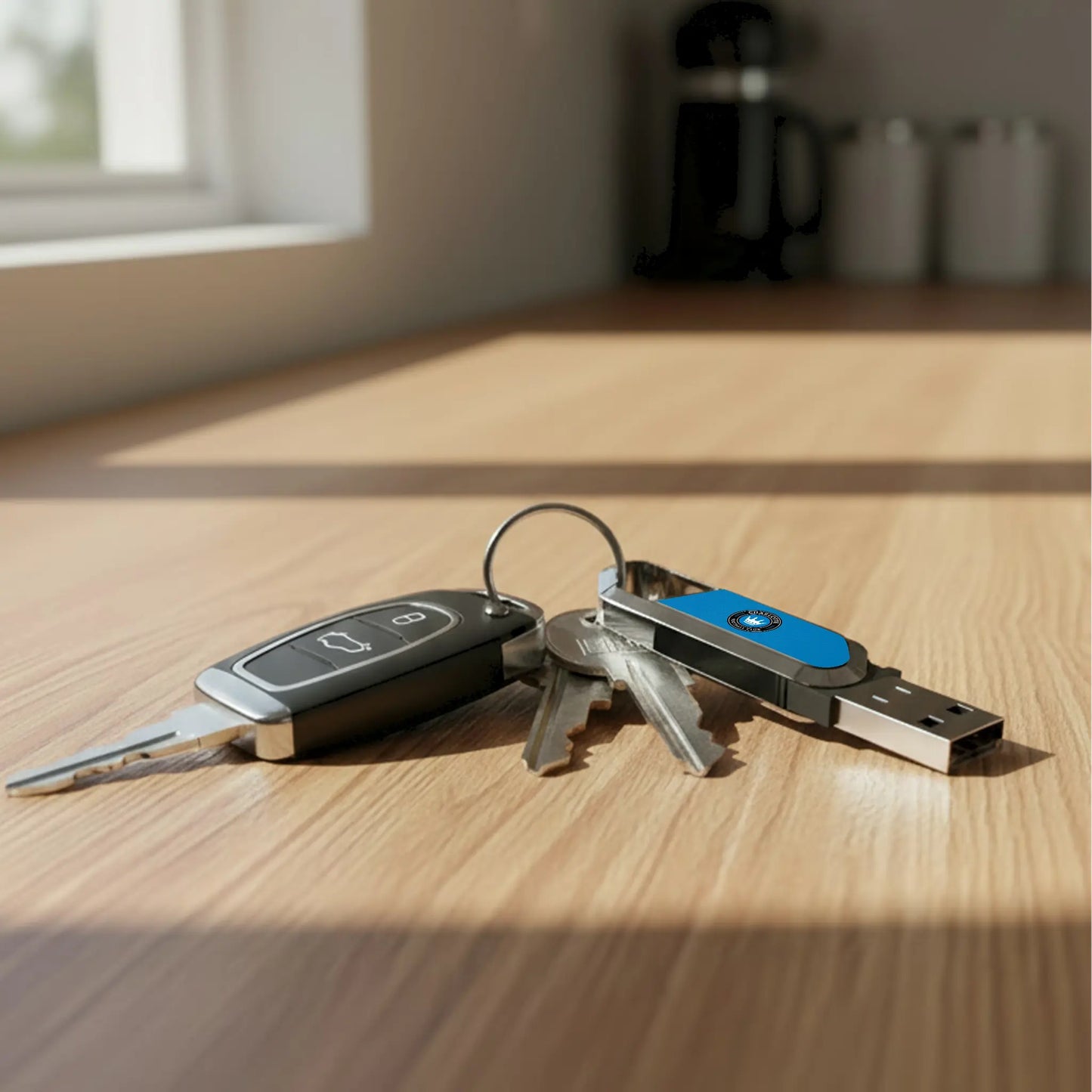 Charlotte FC Solid USB 64GB Clip Style Flash Drive