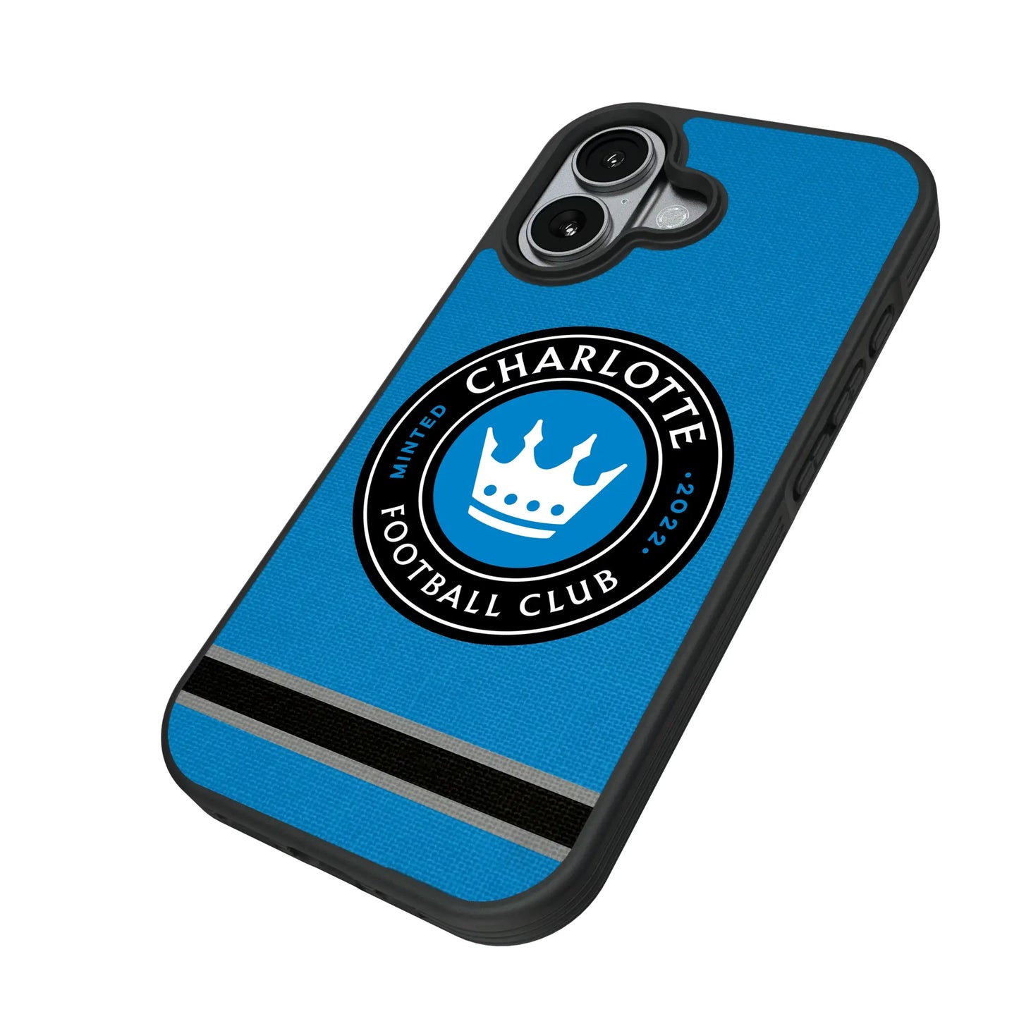 Charlotte FC Stripe Bump Phone Case for Apple iPhone
