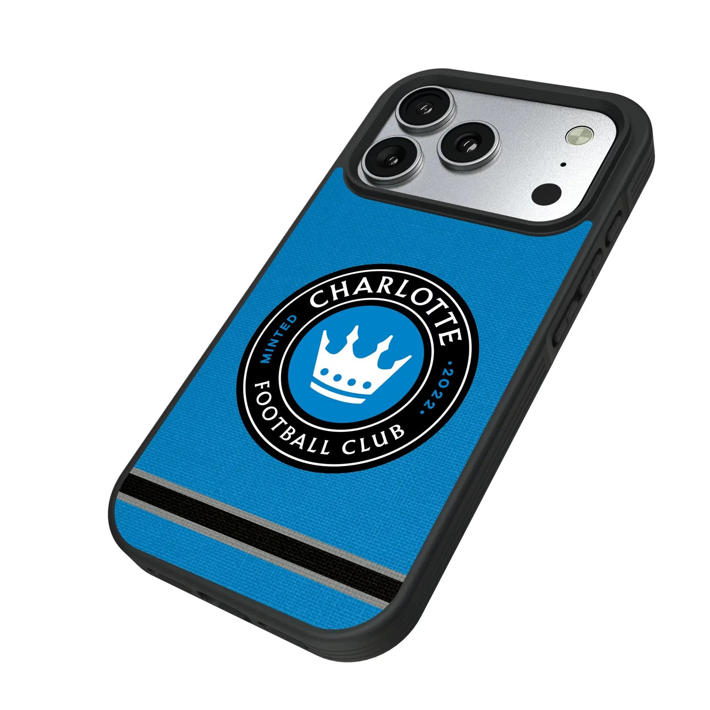 Charlotte FC Stripe Bump Phone Case for Apple iPhone