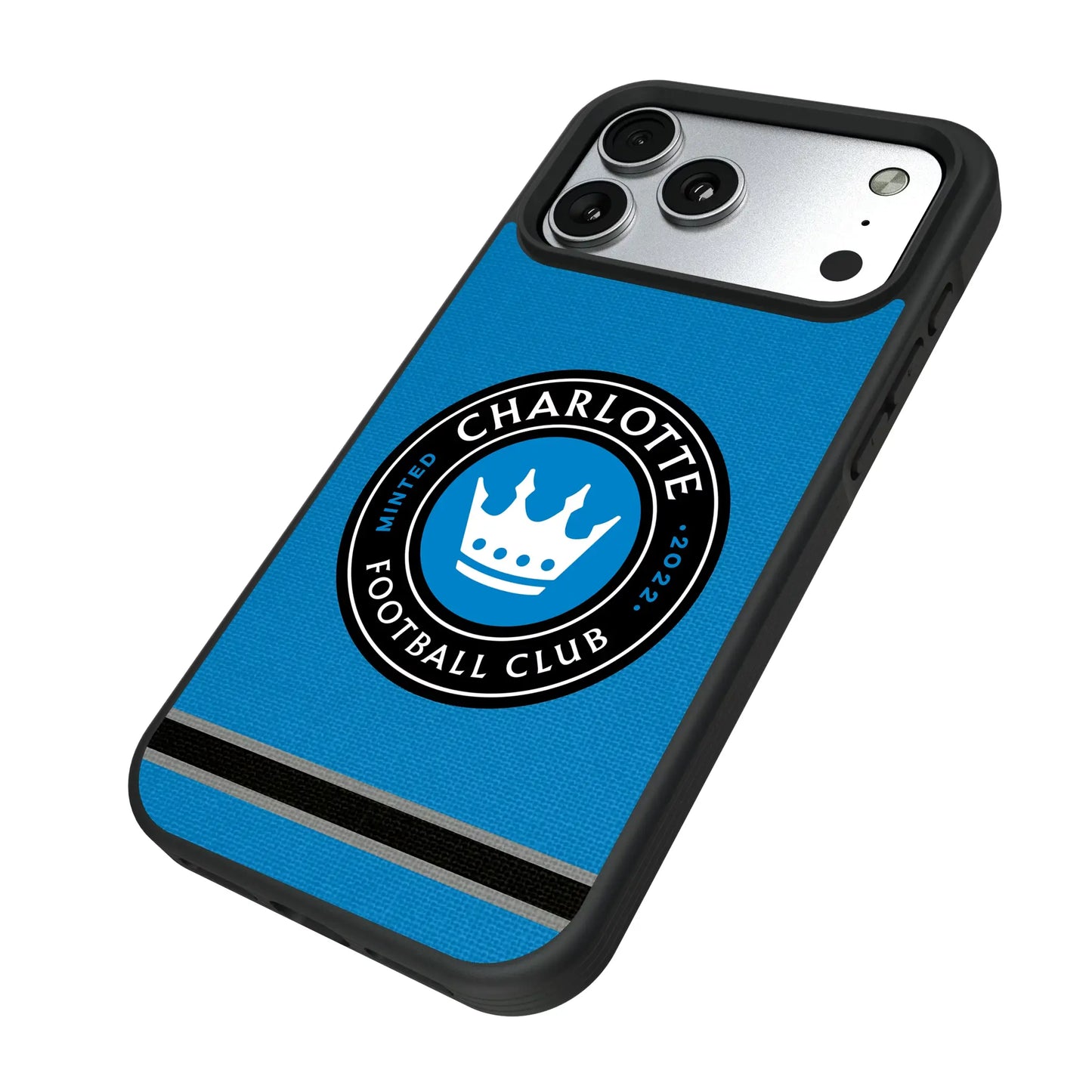 Charlotte FC Stripe Bump Phone Case for Apple iPhone
