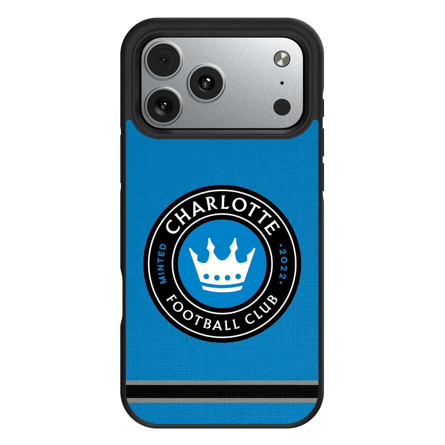 Charlotte FC Stripe Bump Phone Case for Apple iPhone