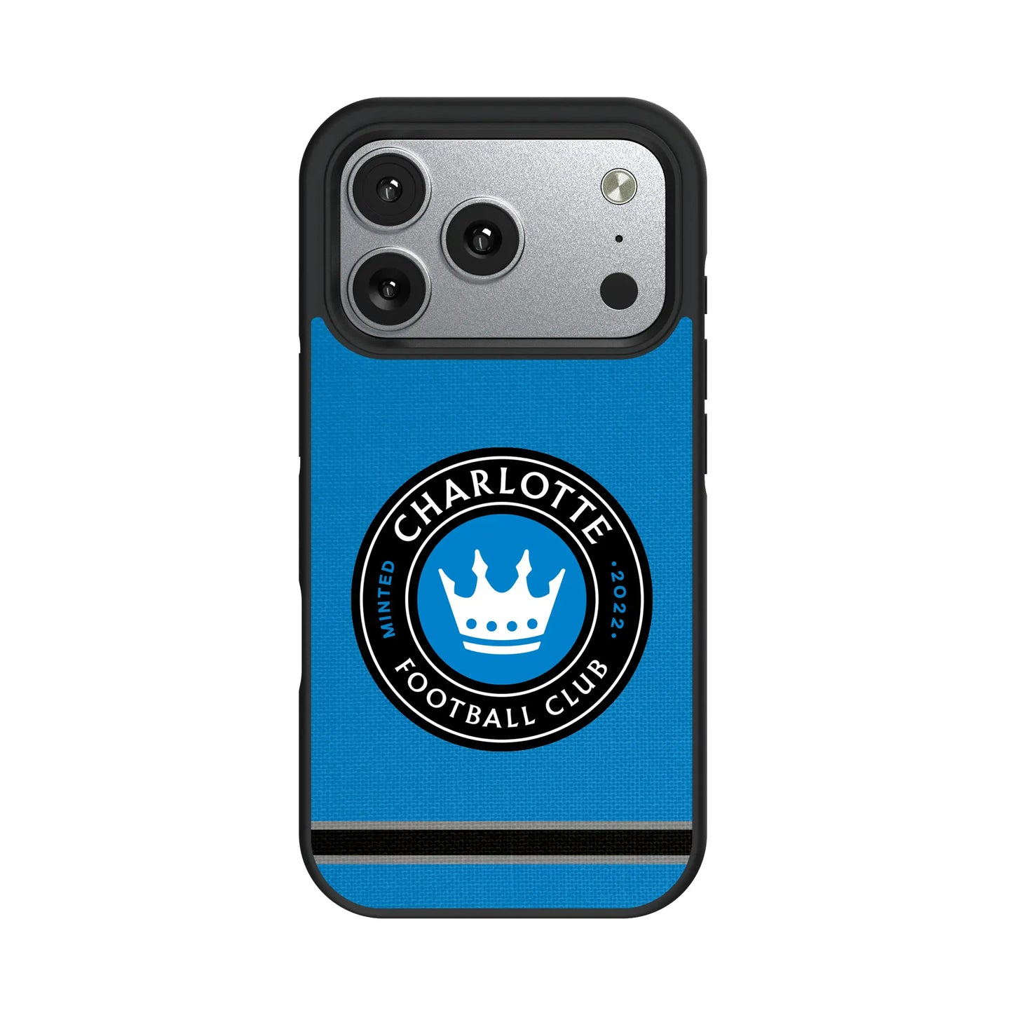 Charlotte FC Stripe Bump Phone Case for Apple iPhone