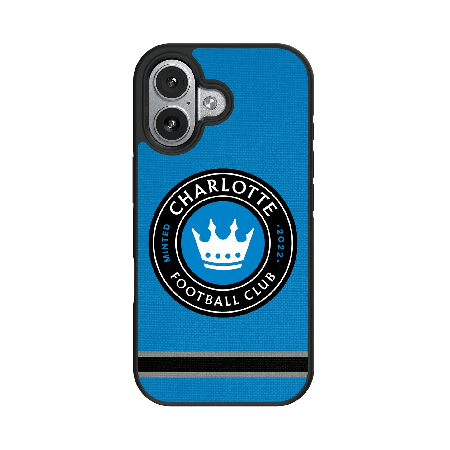 Charlotte FC Stripe Bump Phone Case for Apple iPhone