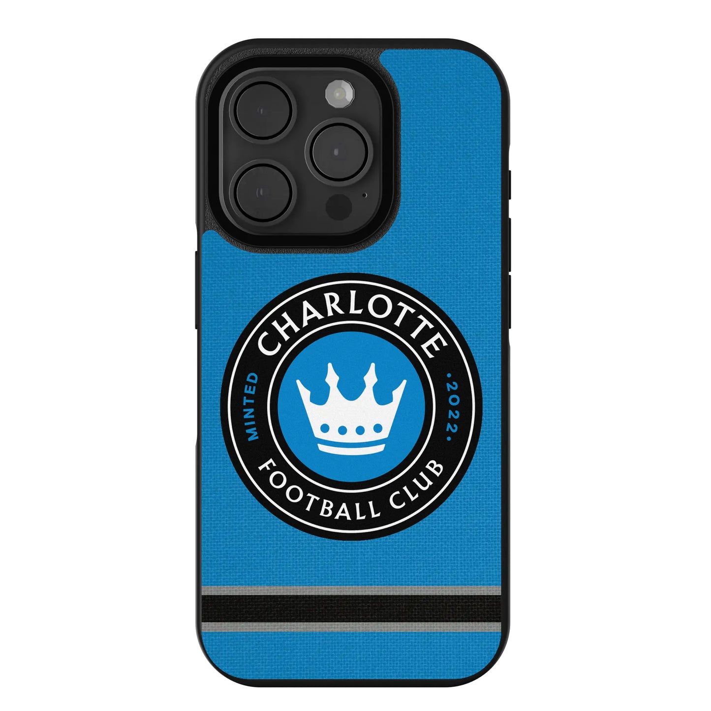 Charlotte FC Stripe Bump Phone Case for Apple iPhone