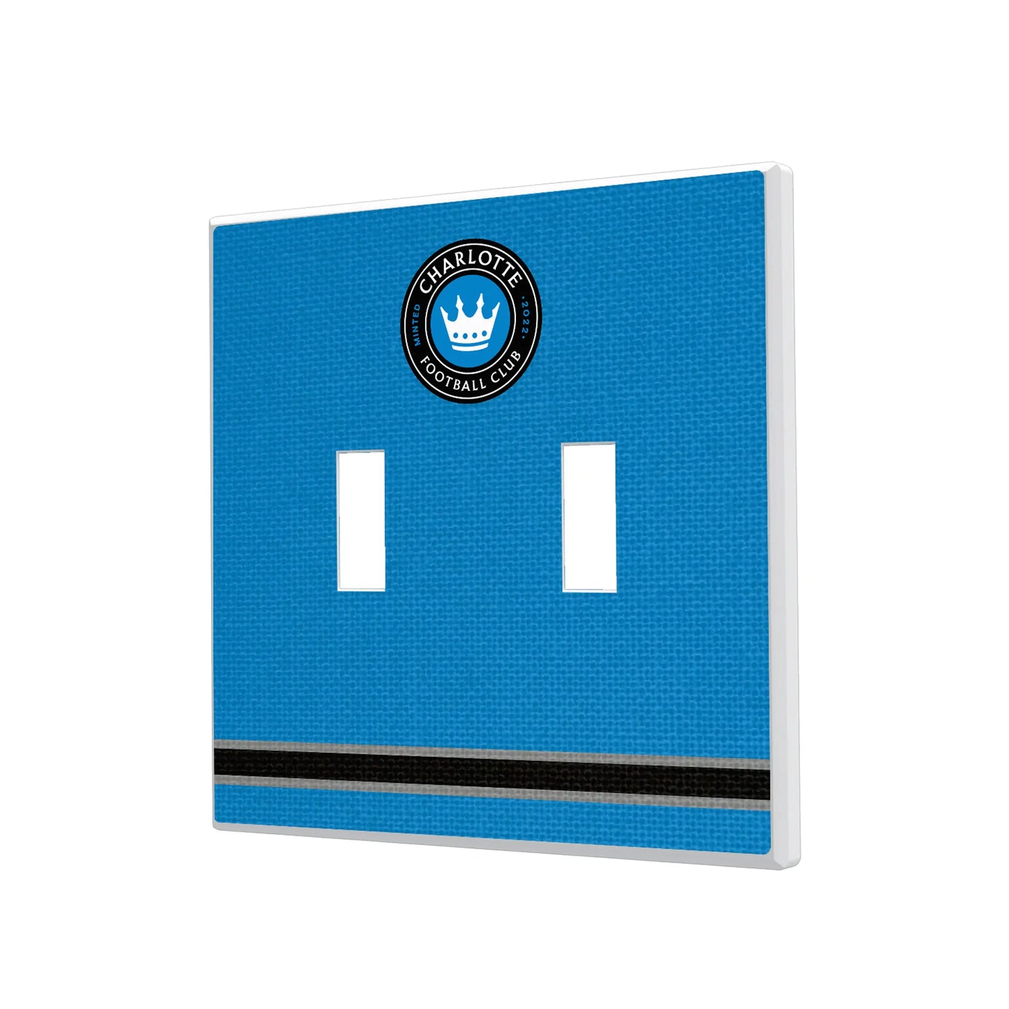 Charlotte FC Stripe Hidden-Screw Light Switch Plate