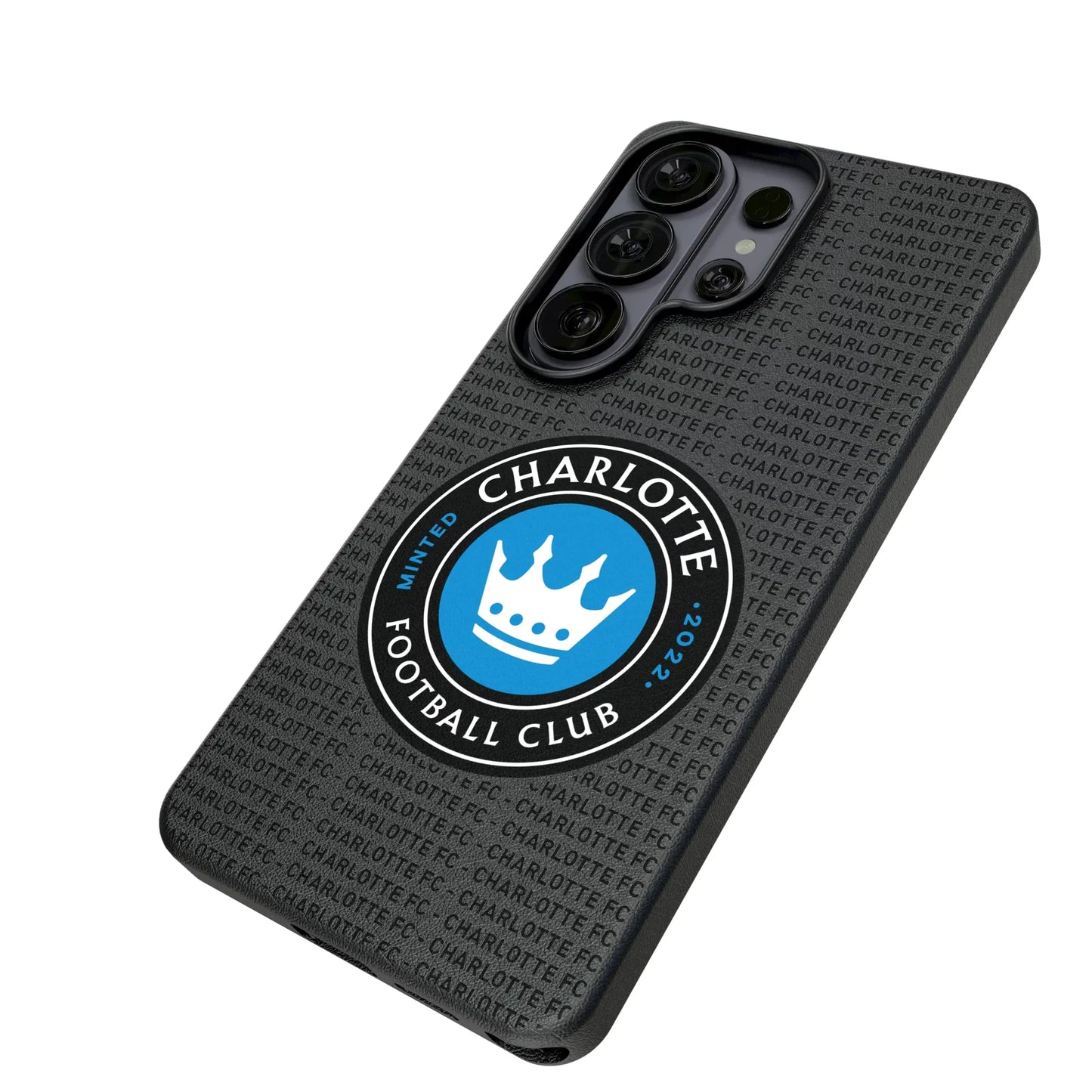 Charlotte FC Text Backdrop MagSafe Compatible Phone Case for Samsung Galaxy