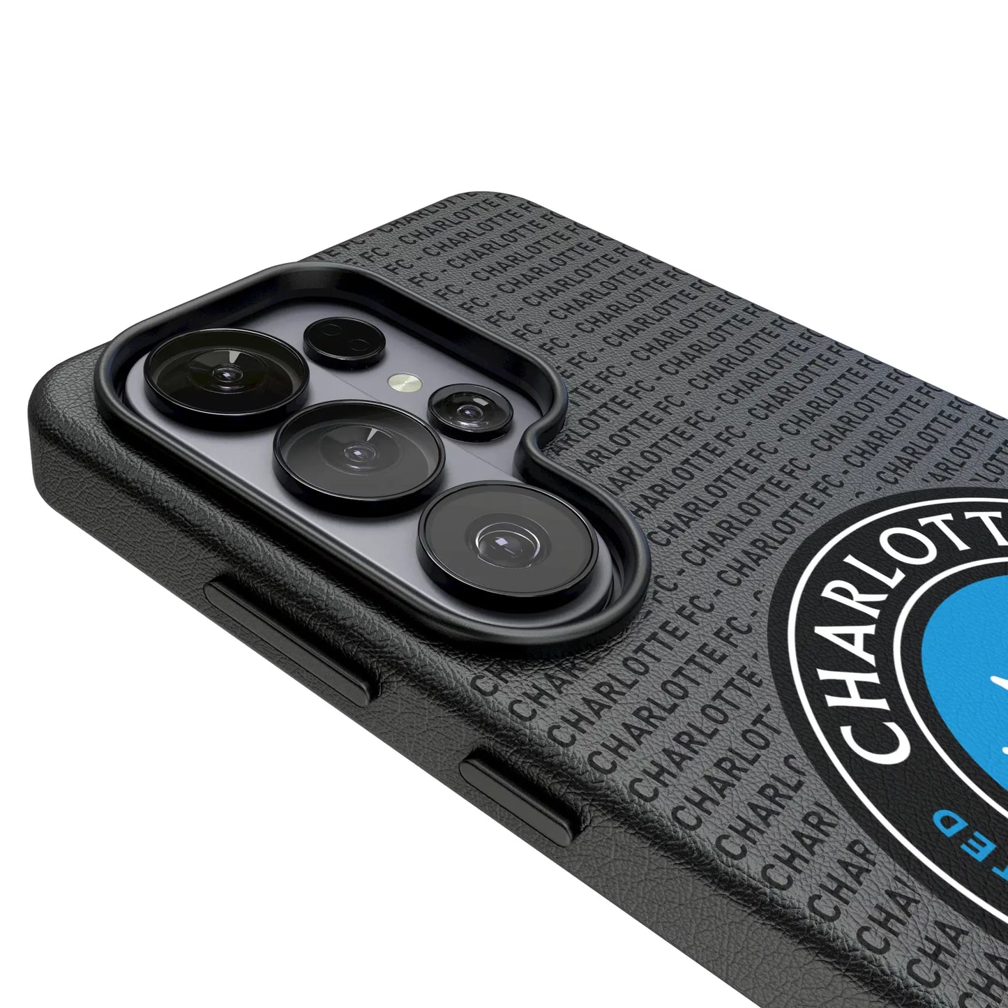 Charlotte FC Text Backdrop MagSafe Compatible Phone Case for Samsung Galaxy