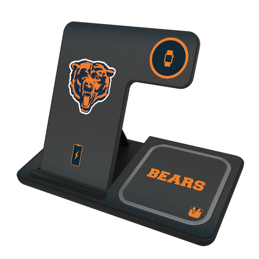 Chicago Bears 1946 Historic Collection Linen 3 in 1 Charging Station