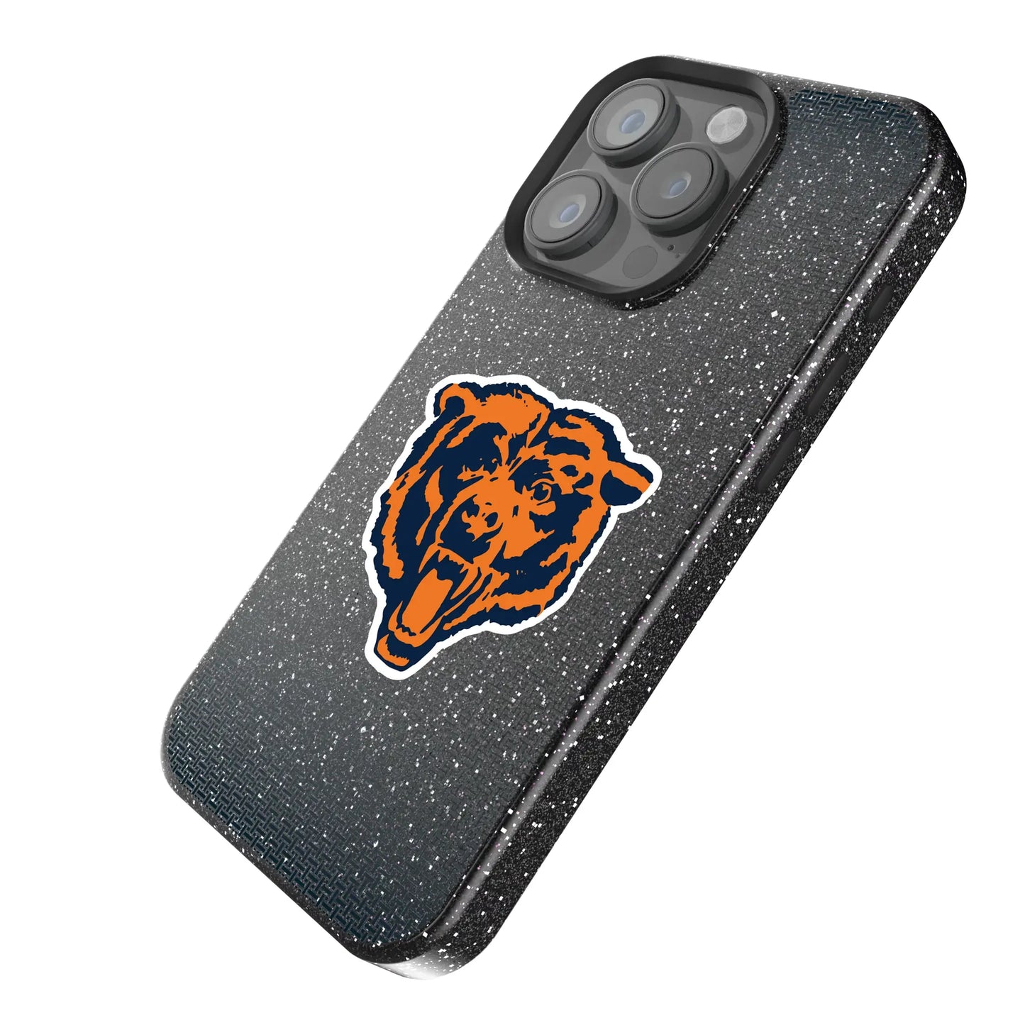 Chicago Bears 1946 Historic Collection Linen Black Bling Phone Case for Apple iPhone