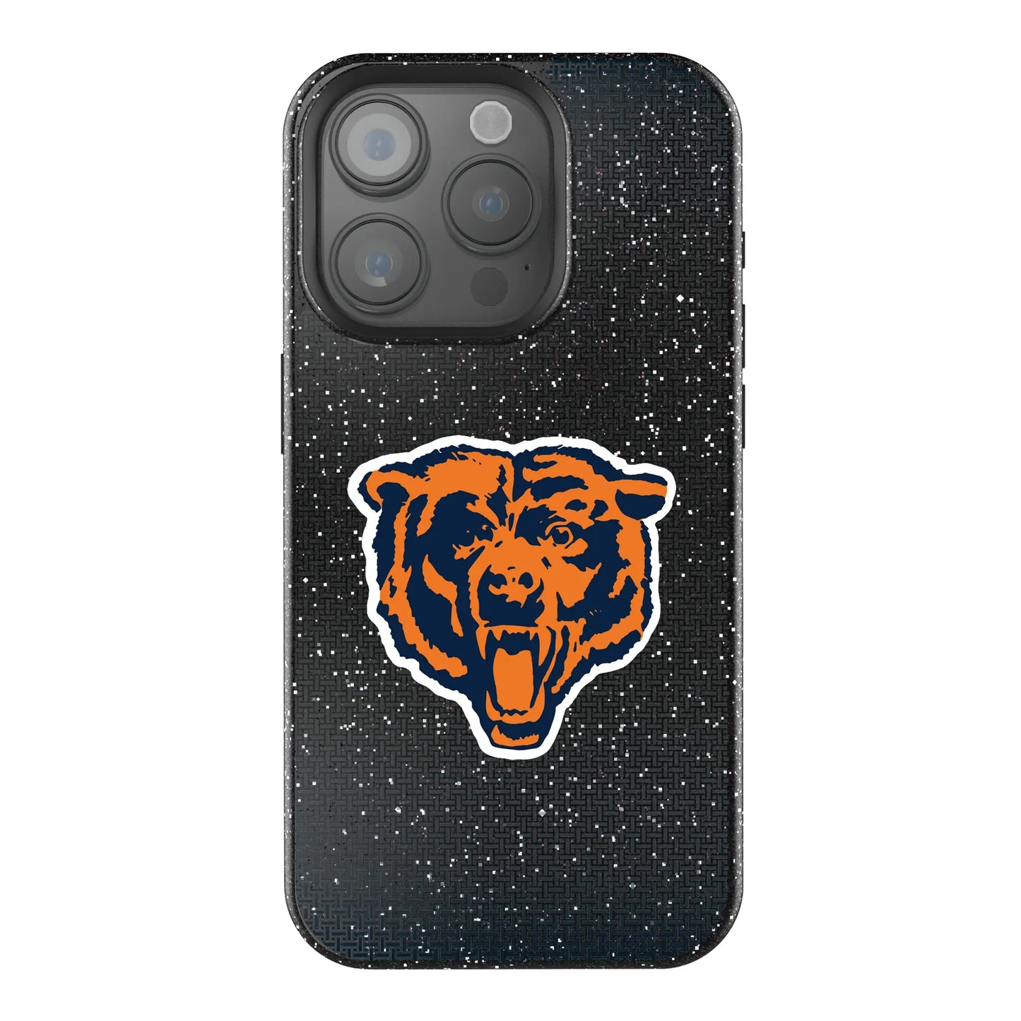 Chicago Bears 1946 Historic Collection Linen Black Bling Phone Case for Apple iPhone