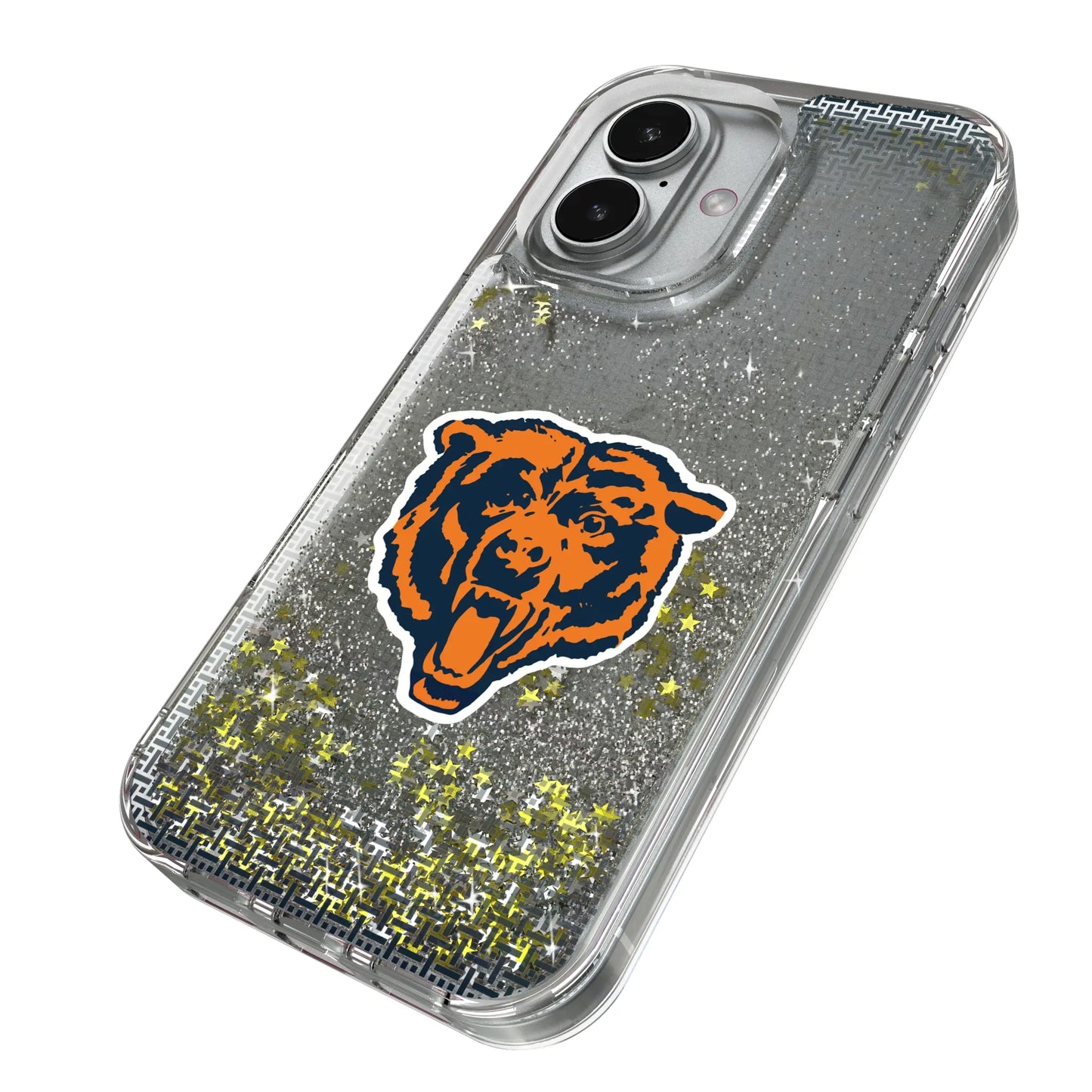 Chicago Bears 1946 Historic Collection Linen Glitter Phone Case for Apple iPhone