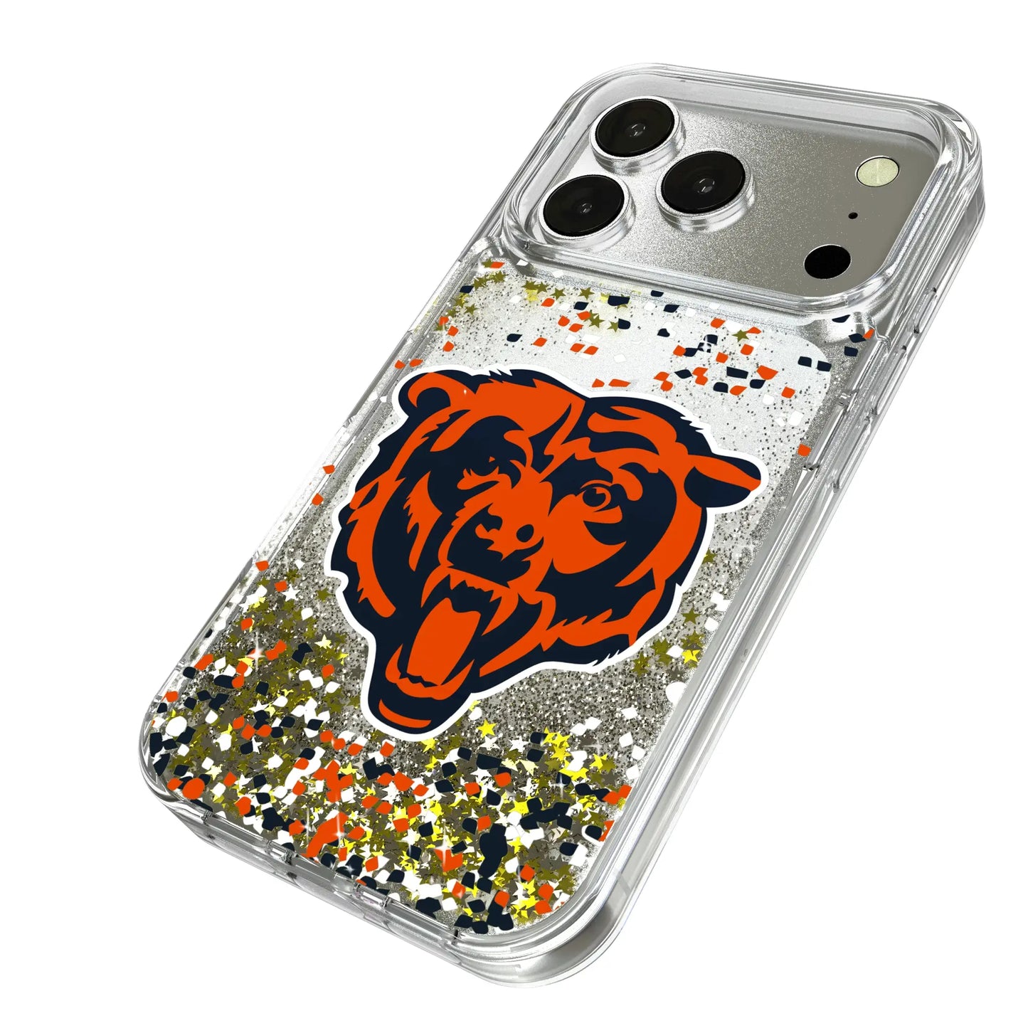 Chicago Bears Confetti Glitter Phone Case for Apple iPhone
