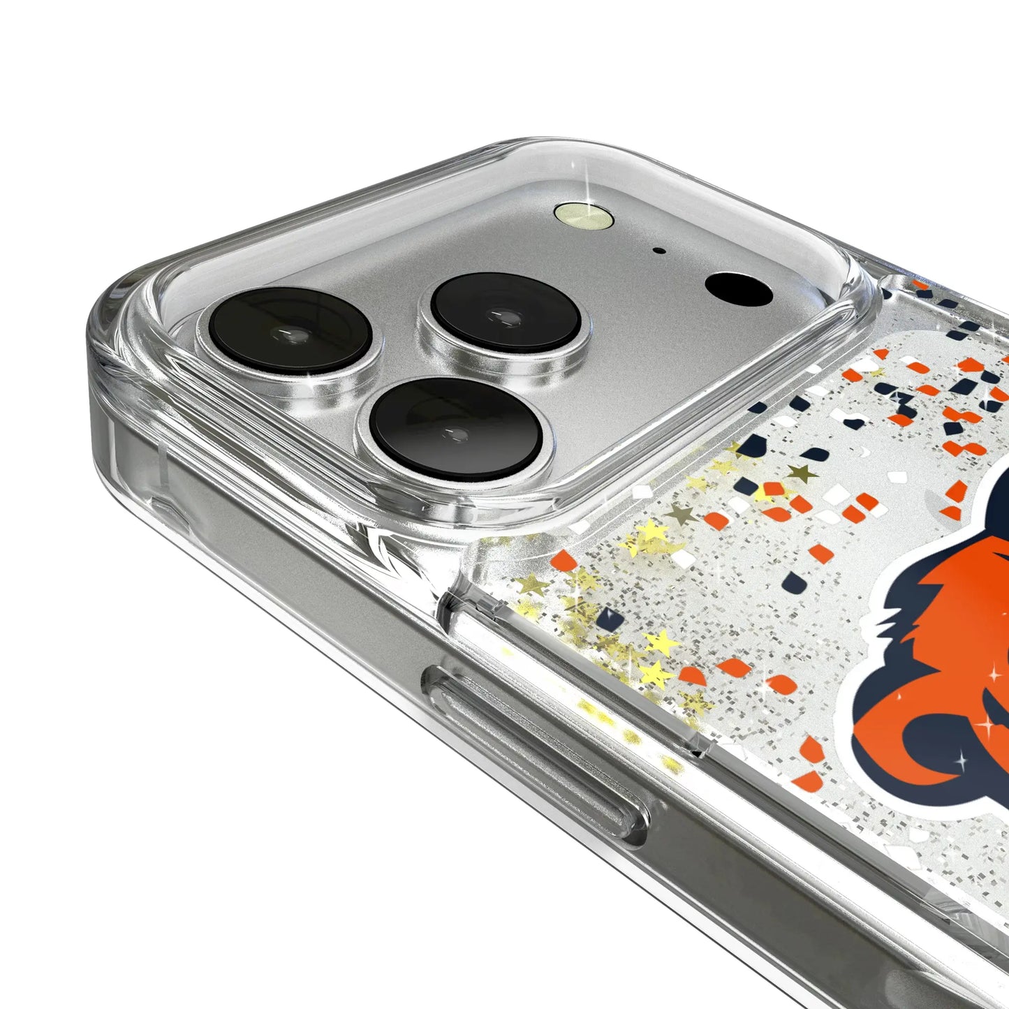 Chicago Bears Confetti Glitter Phone Case for Apple iPhone
