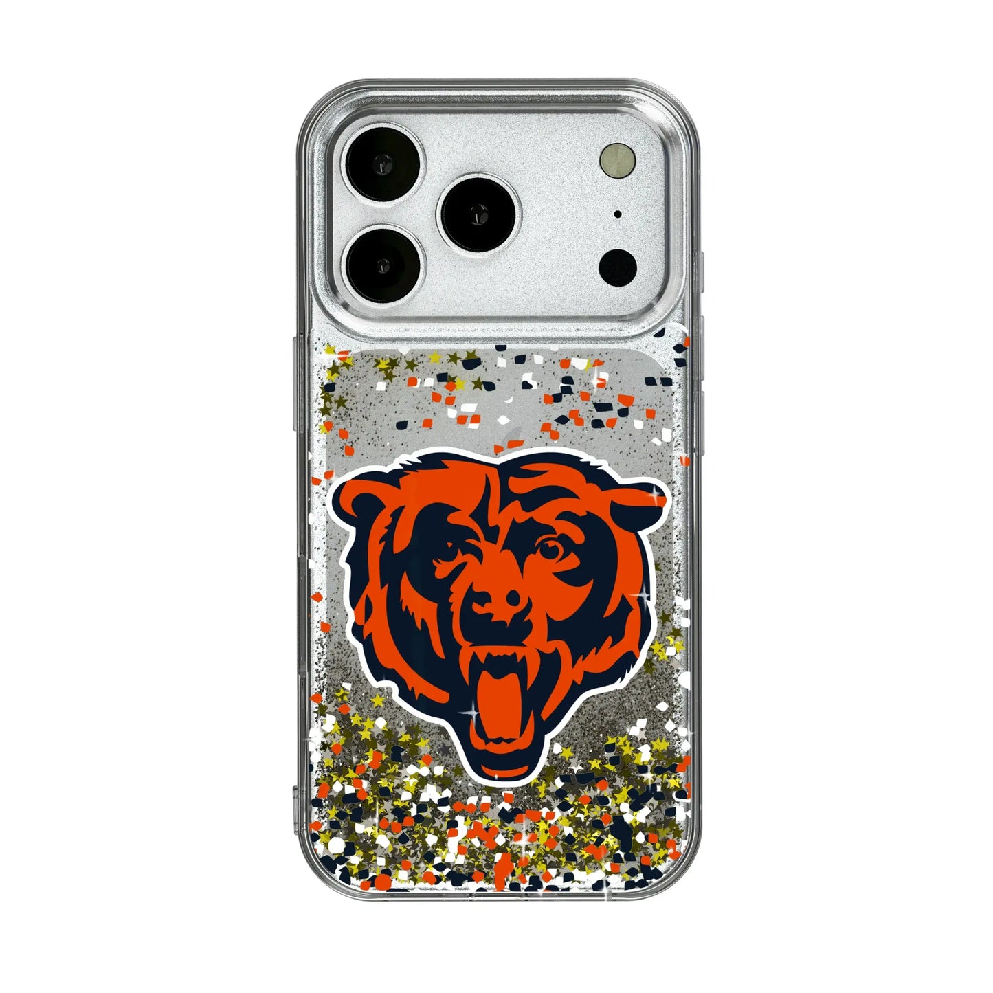 Chicago Bears Confetti Glitter Phone Case for Apple iPhone