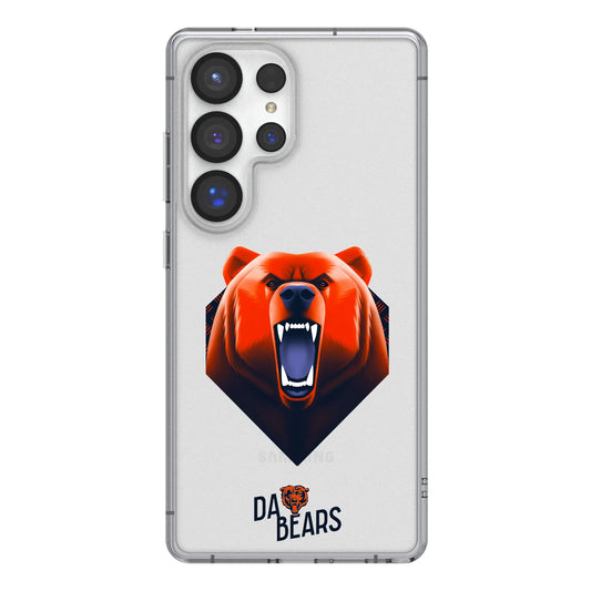 Chicago Bears Deco Clear Phone Case for Samsung Galaxy