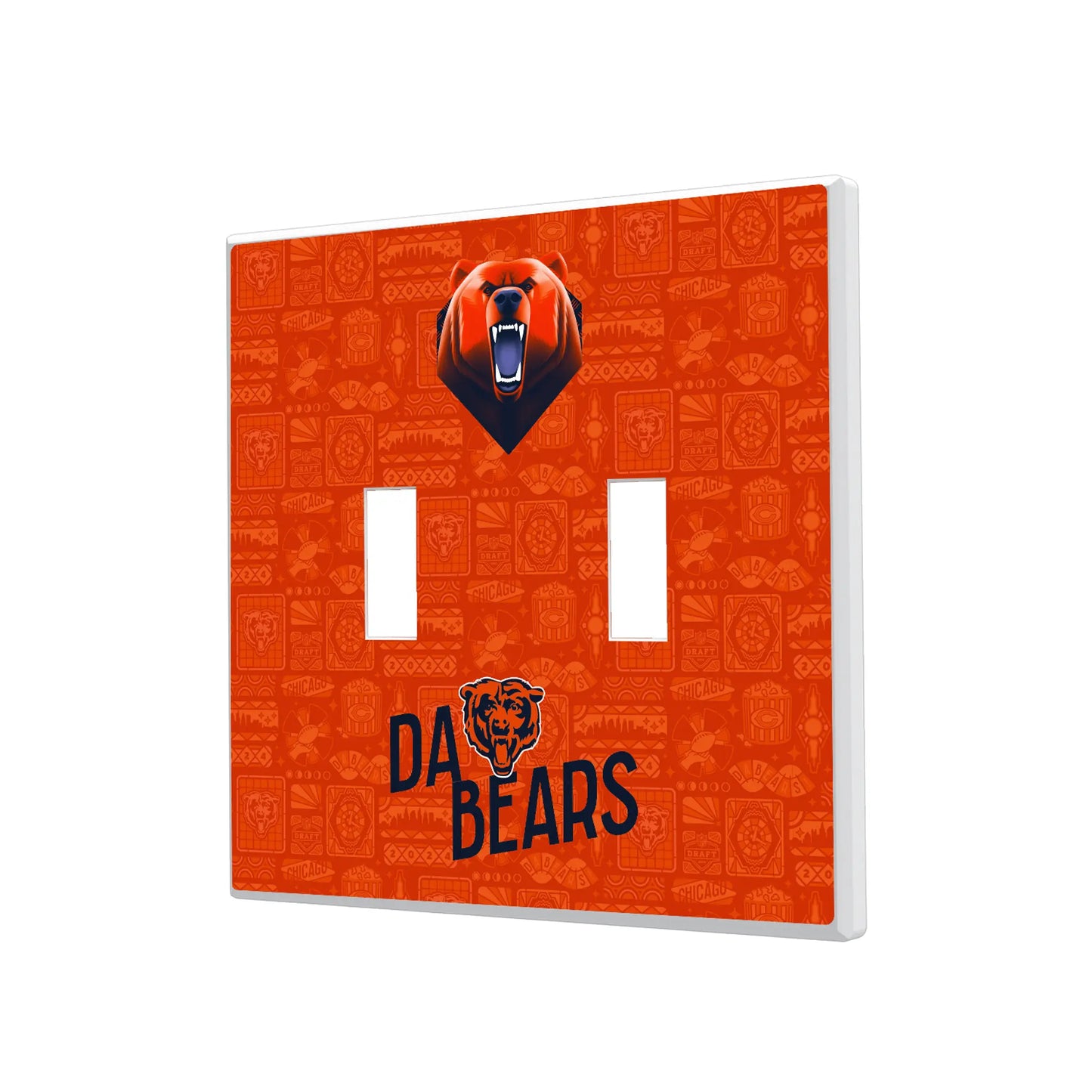 Chicago Bears Deco Hidden-Screw Light Switch Plate