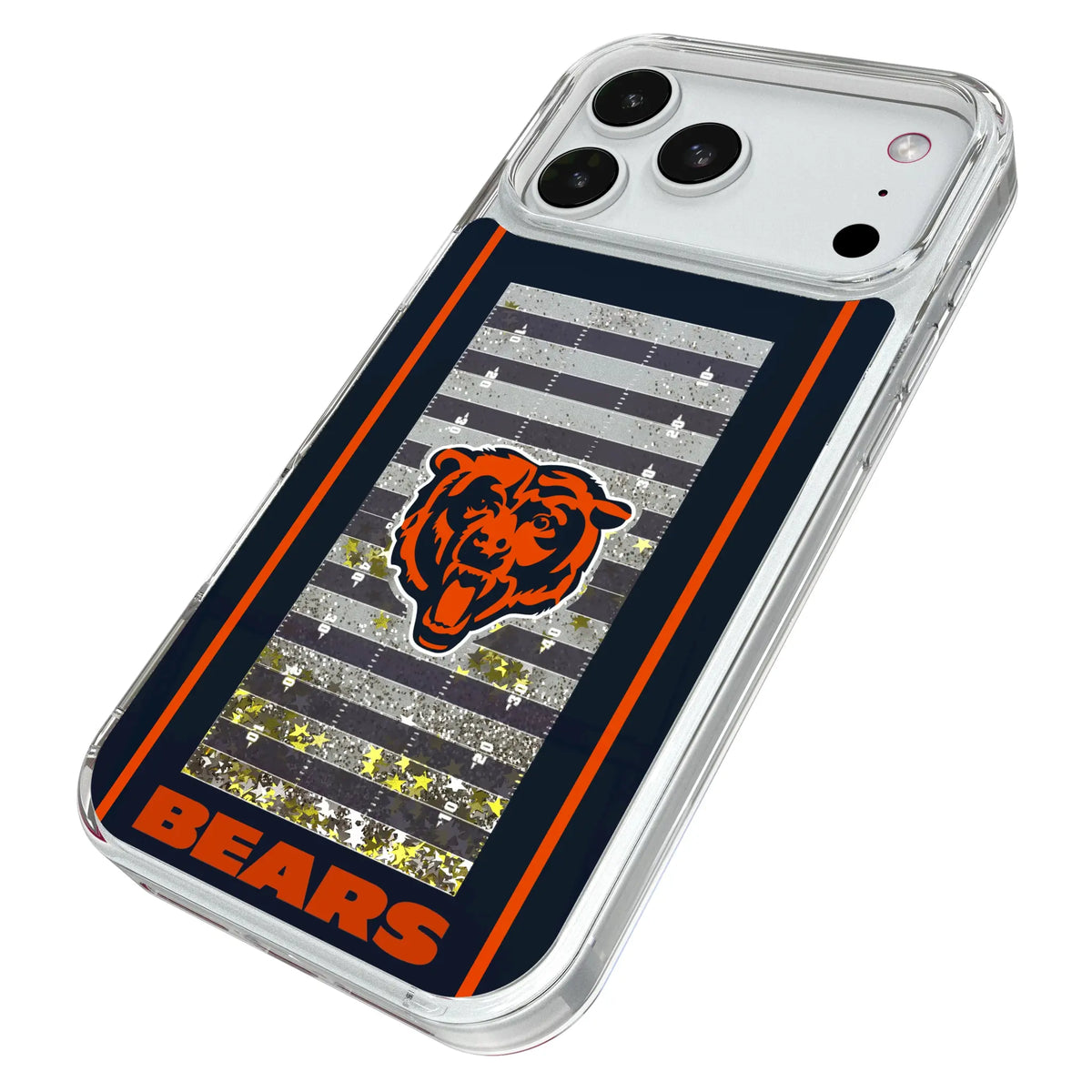 Chicago Bears Field Glitter Phone Case for Apple iPhone