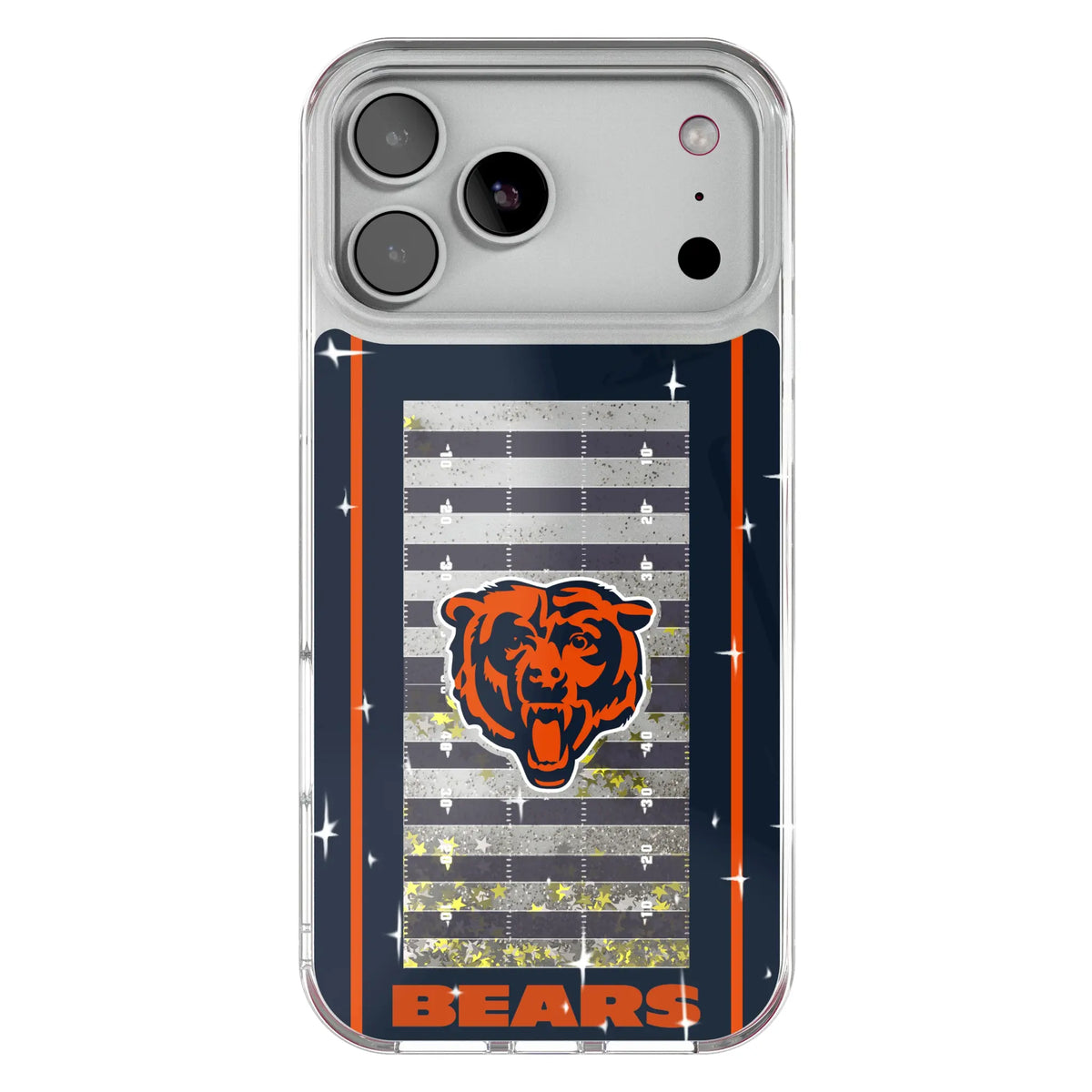 Chicago Bears Field Glitter Phone Case for Apple iPhone