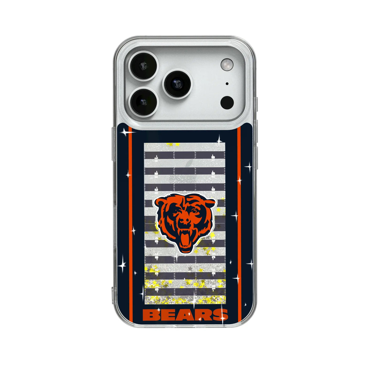 Chicago Bears Field Glitter Phone Case for Apple iPhone