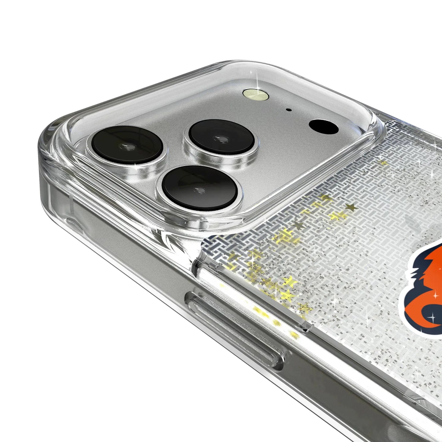 Chicago Bears Linen Glitter Phone Case for Apple iPhone