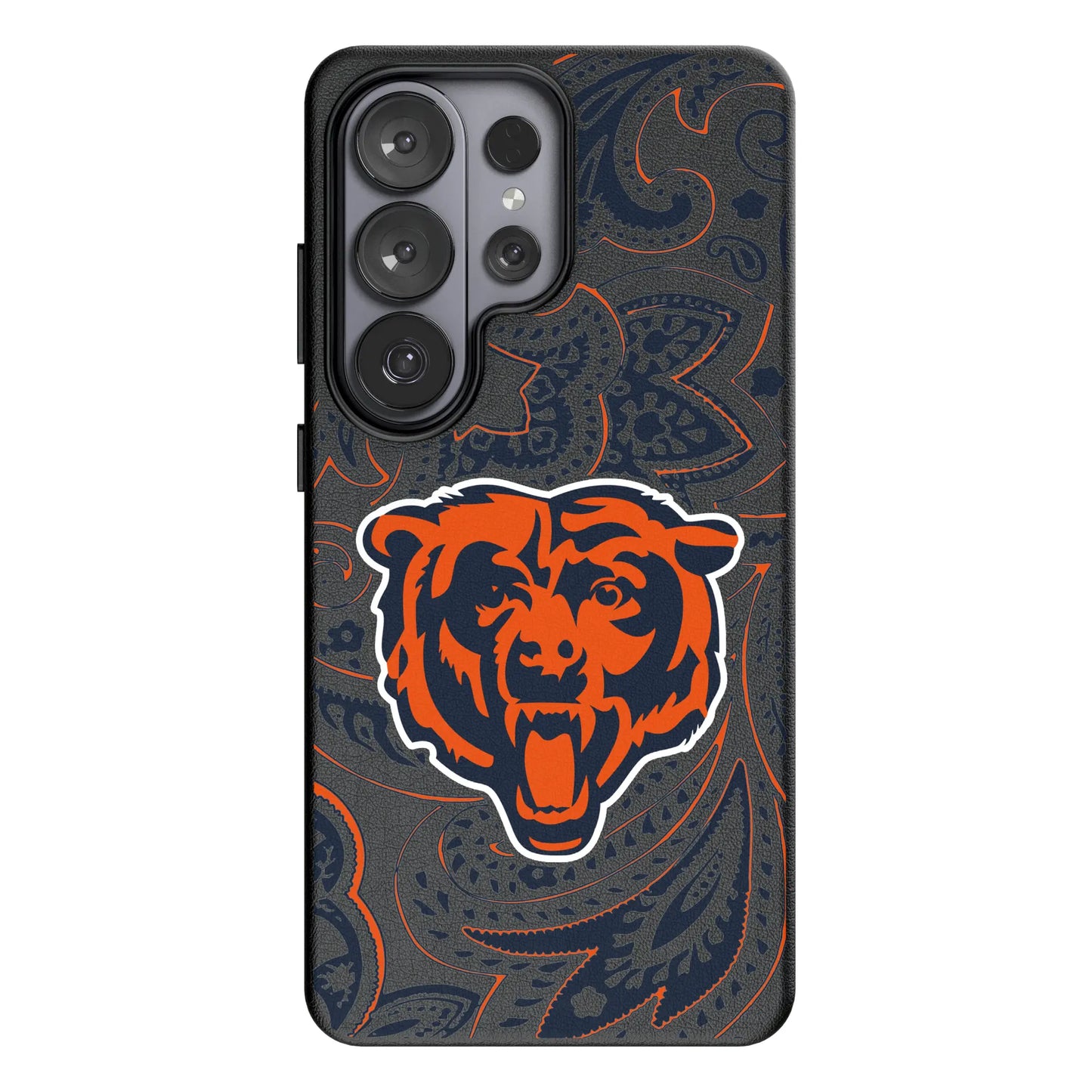 Chicago Bears Paisley MagSafe Compatible Phone Case for Samsung Galaxy