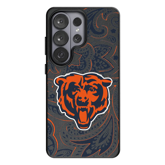 Chicago Bears Paisley MagSafe Compatible Phone Case for Samsung Galaxy