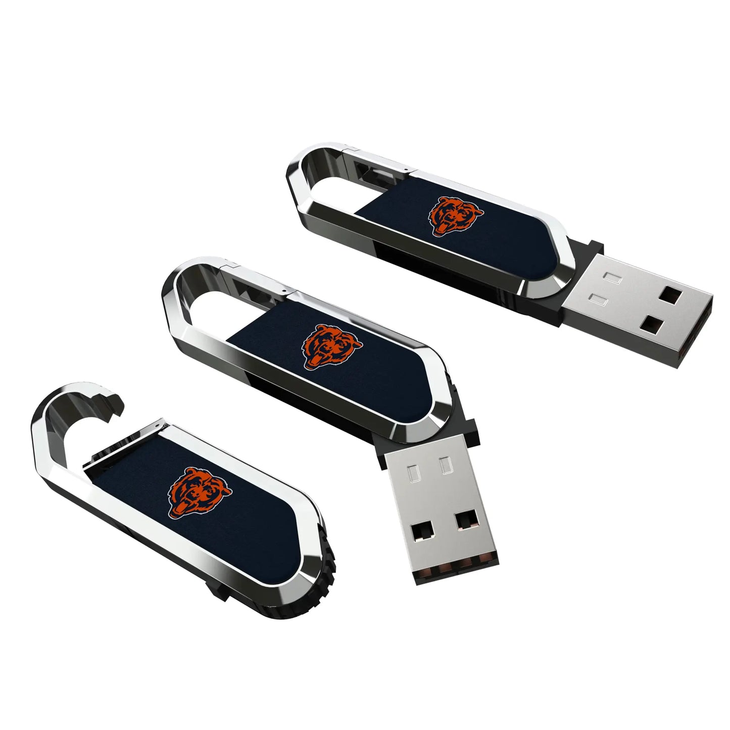Chicago Bears Solid USB 64GB Clip Style Flash Drive